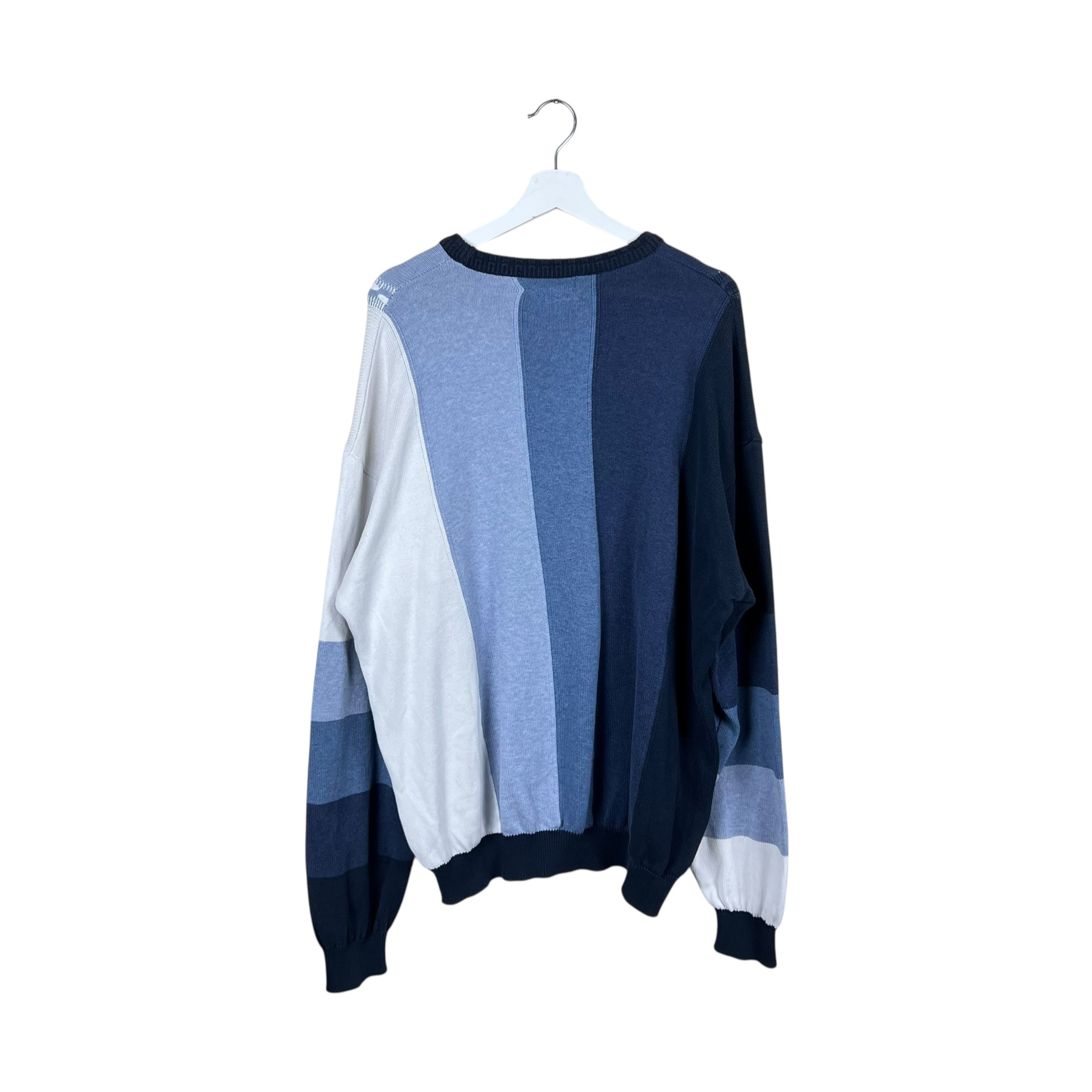 Vintage Tosani 3D Knit Shades of Blue Knit