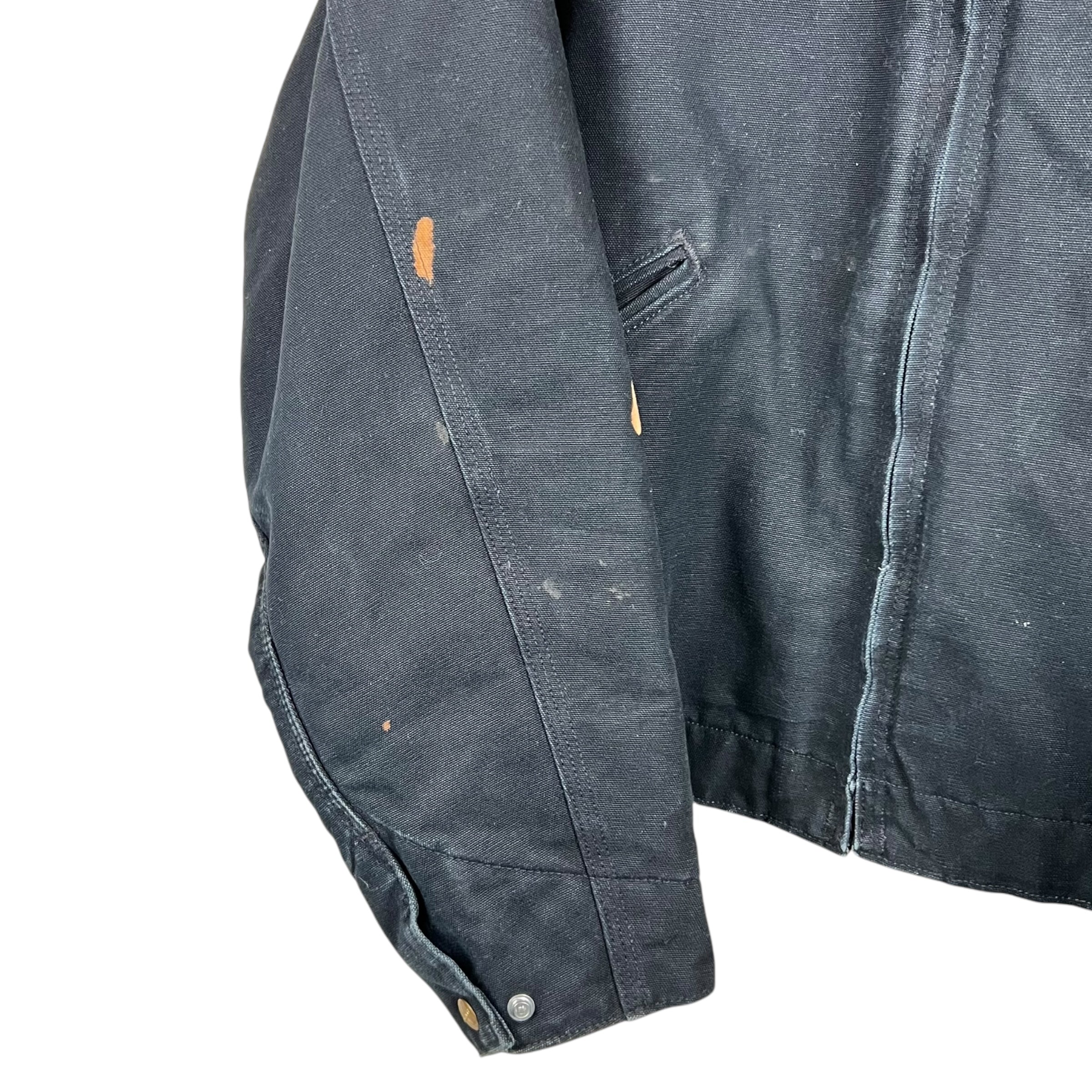Vintage Carhartt Blanket Lined Detroit Jacket Black