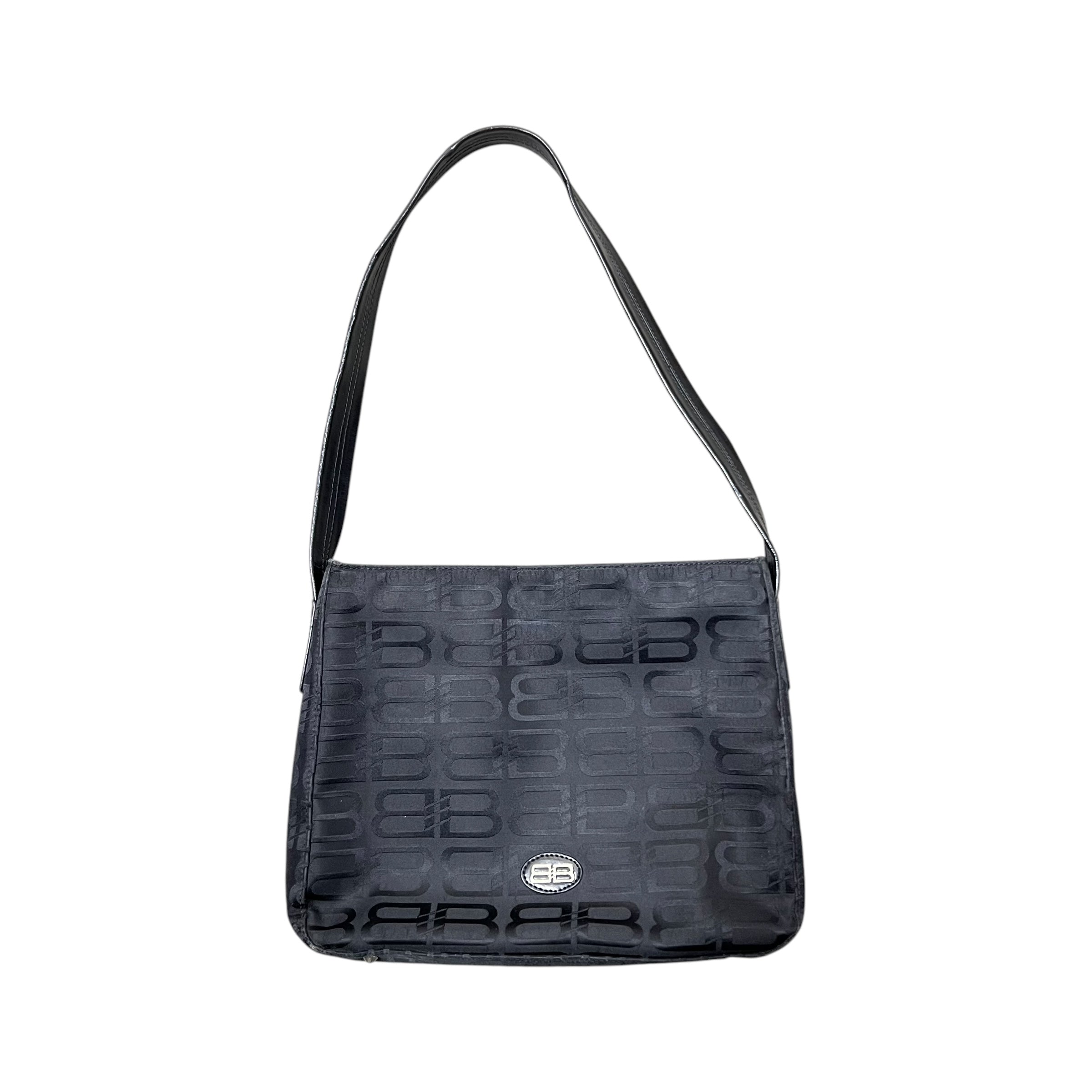 Balenciaga One Shoulder Under Arm Bag Black