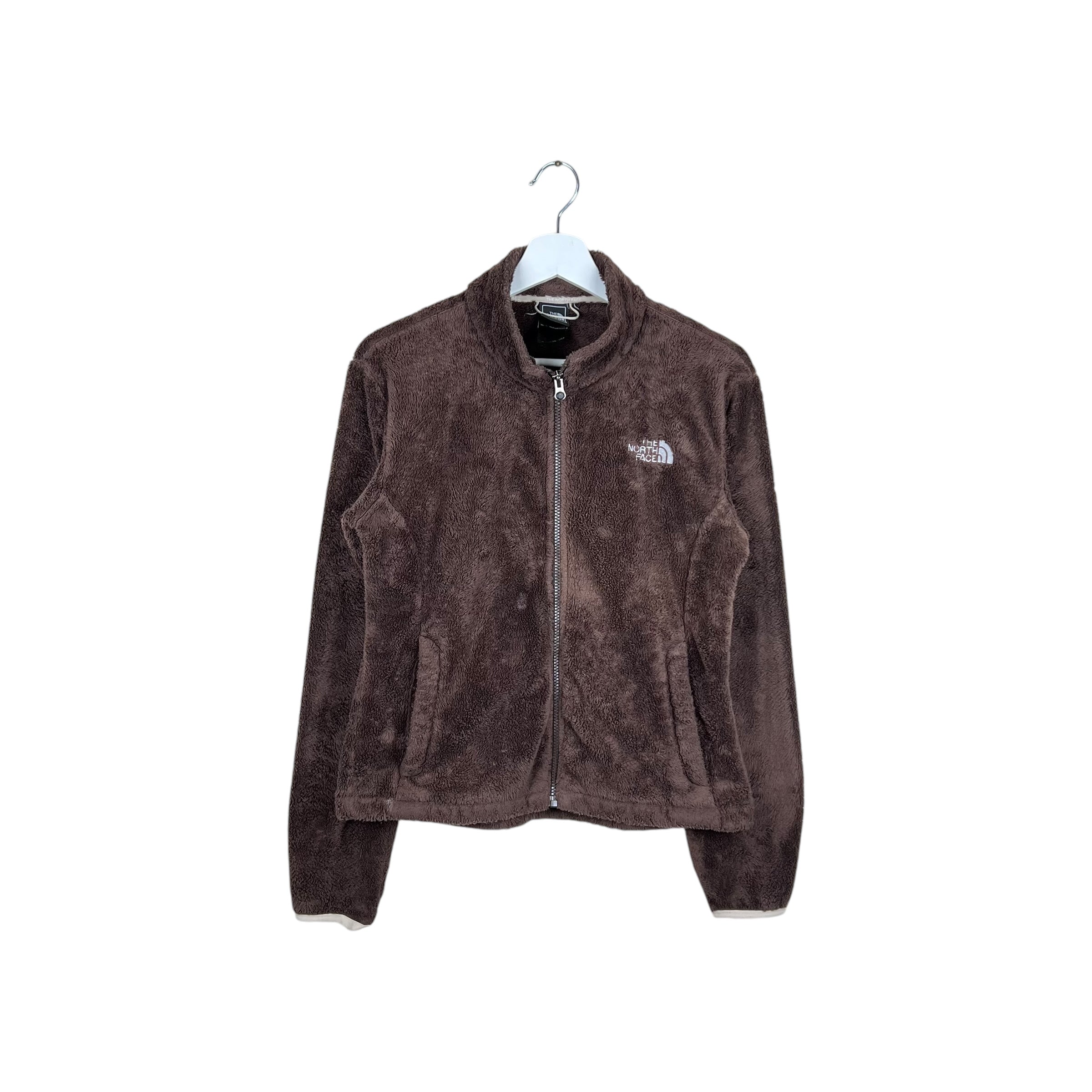 Vintage North Face Women’s Fleece Full Zip Jacket Dark Brown