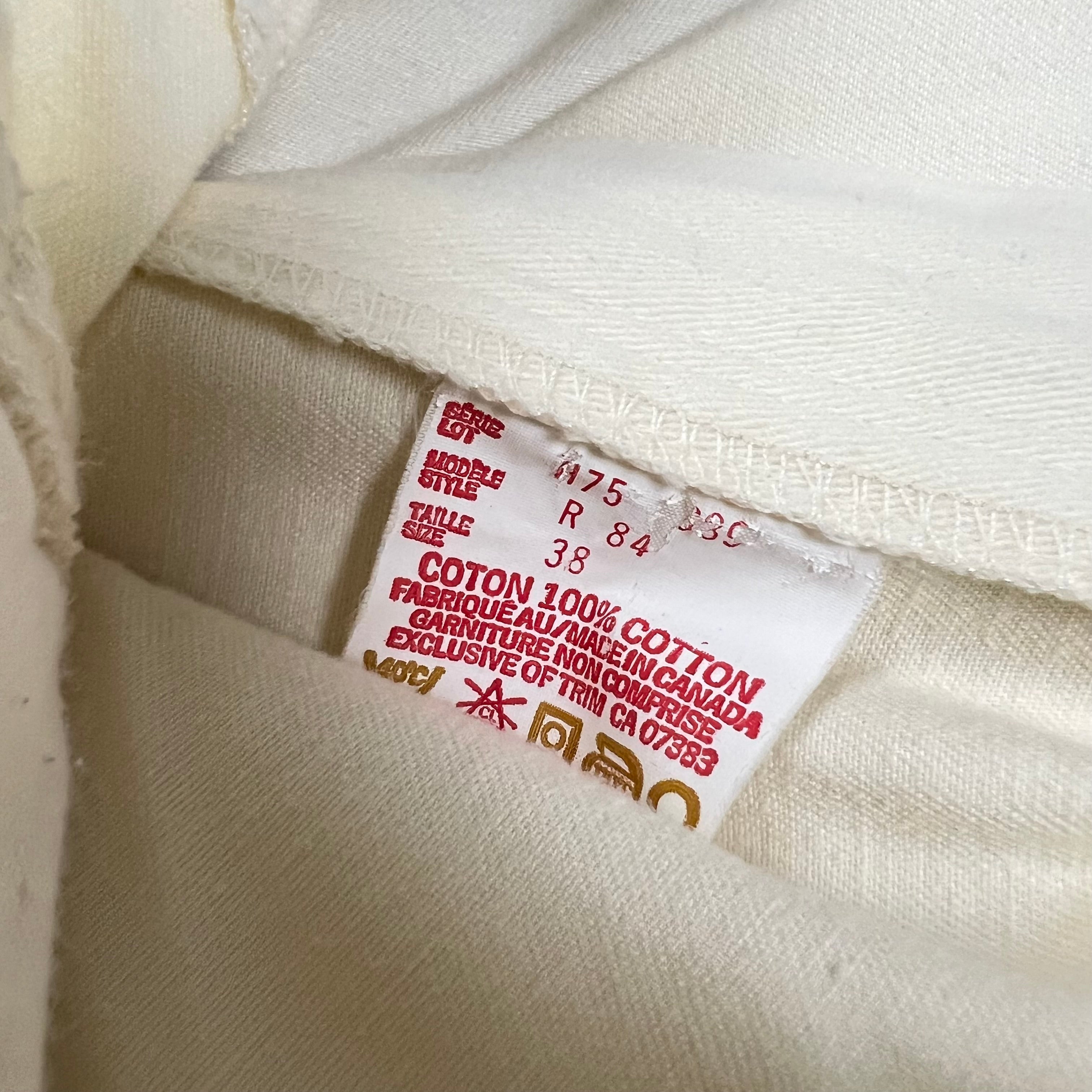 Vintage Polo Country Straight Fit Trousers Cream White