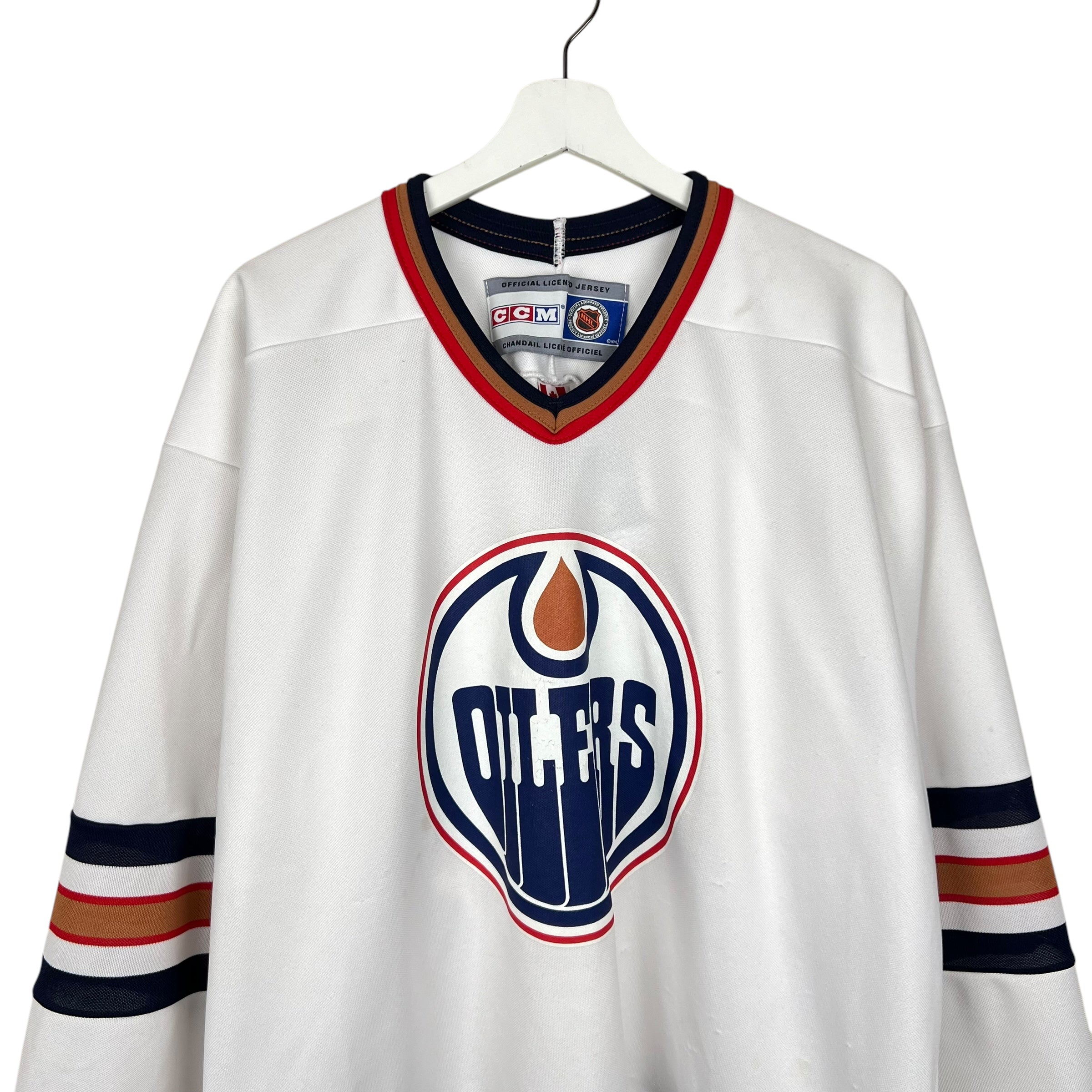 Vintage CCM Edmonton Oilers Blank Home Jersey