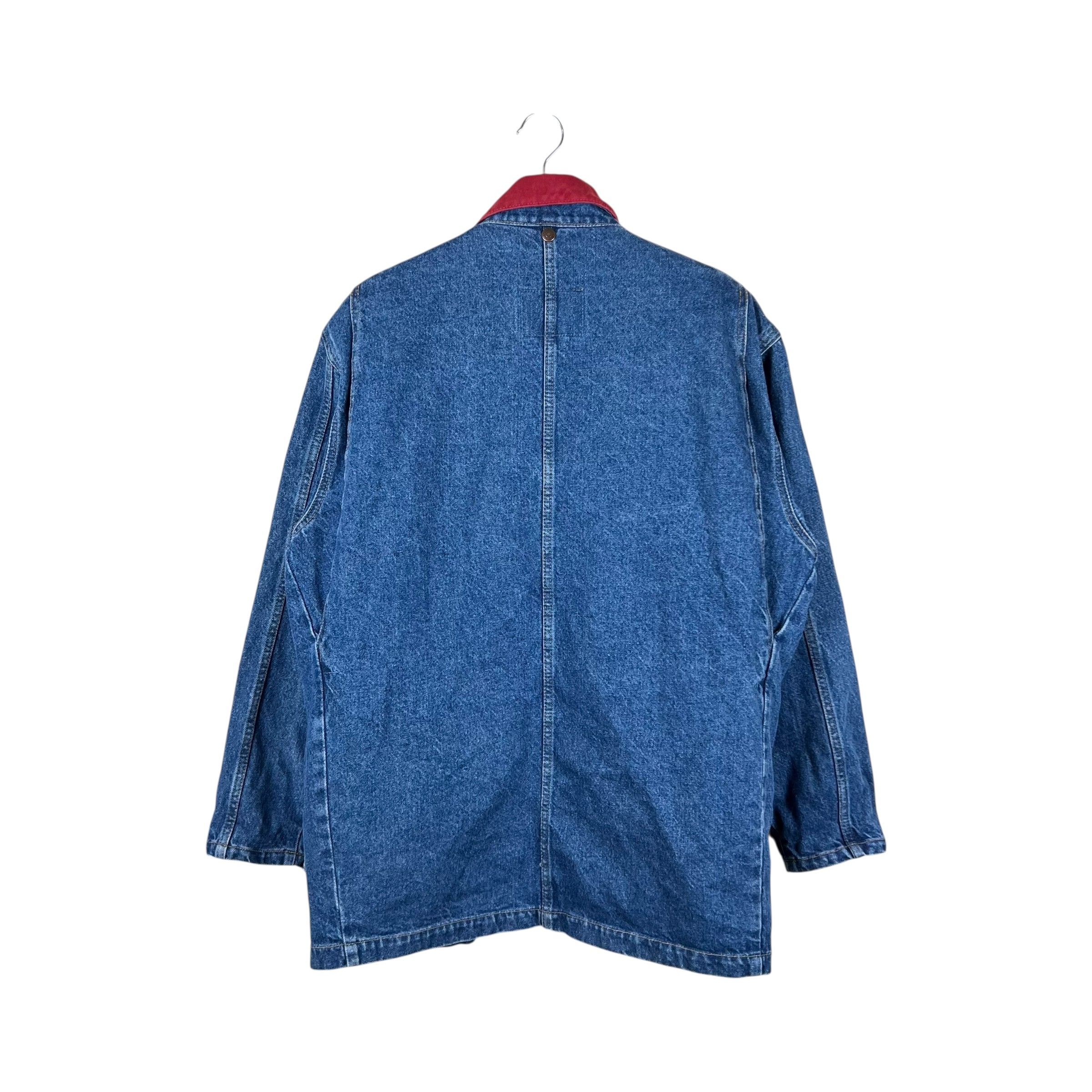 Vintage Balance Fashions Aztec Insulated Denim Jacket Mid Wash