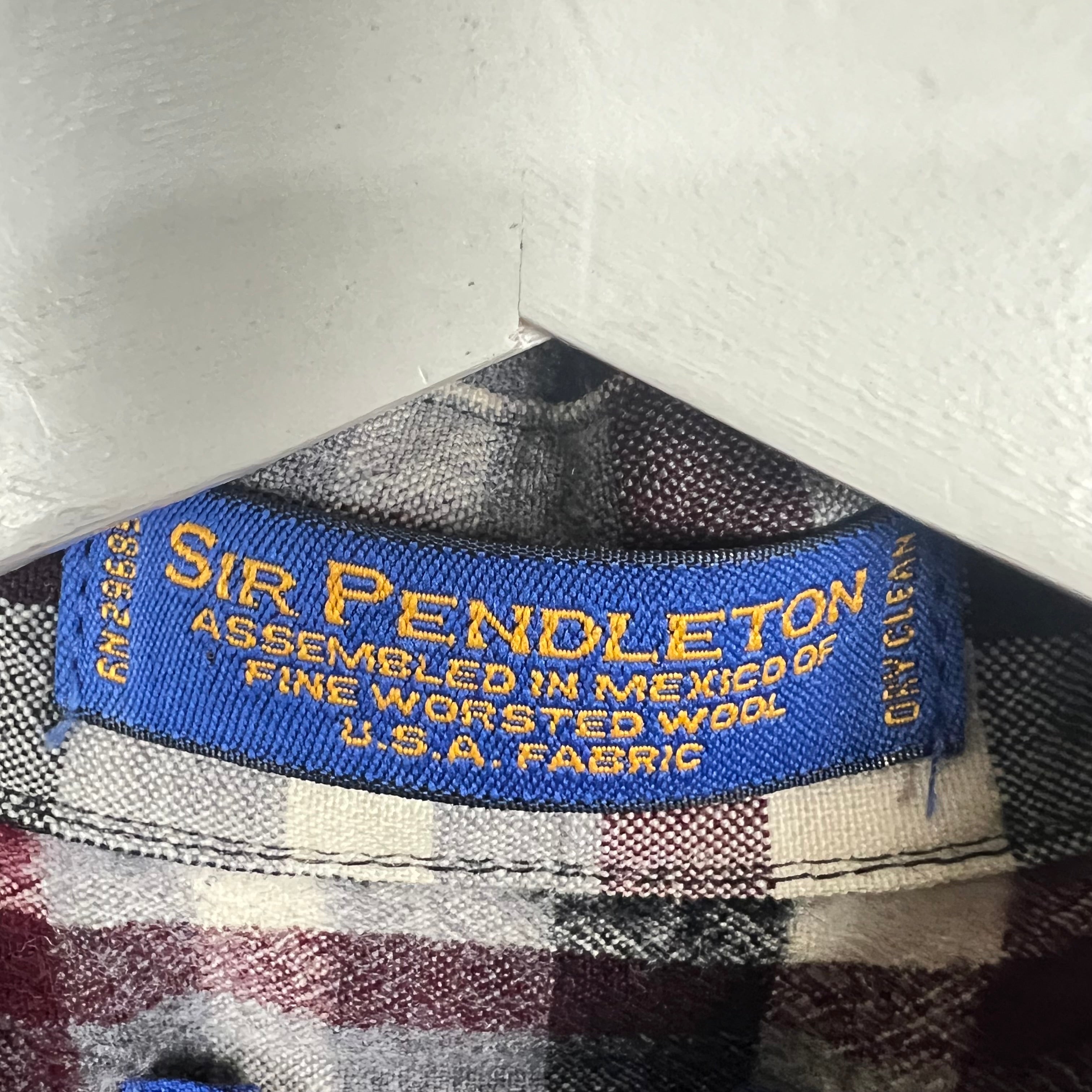 Vintage Pendleton Canterbury Wool Button Up Plaid