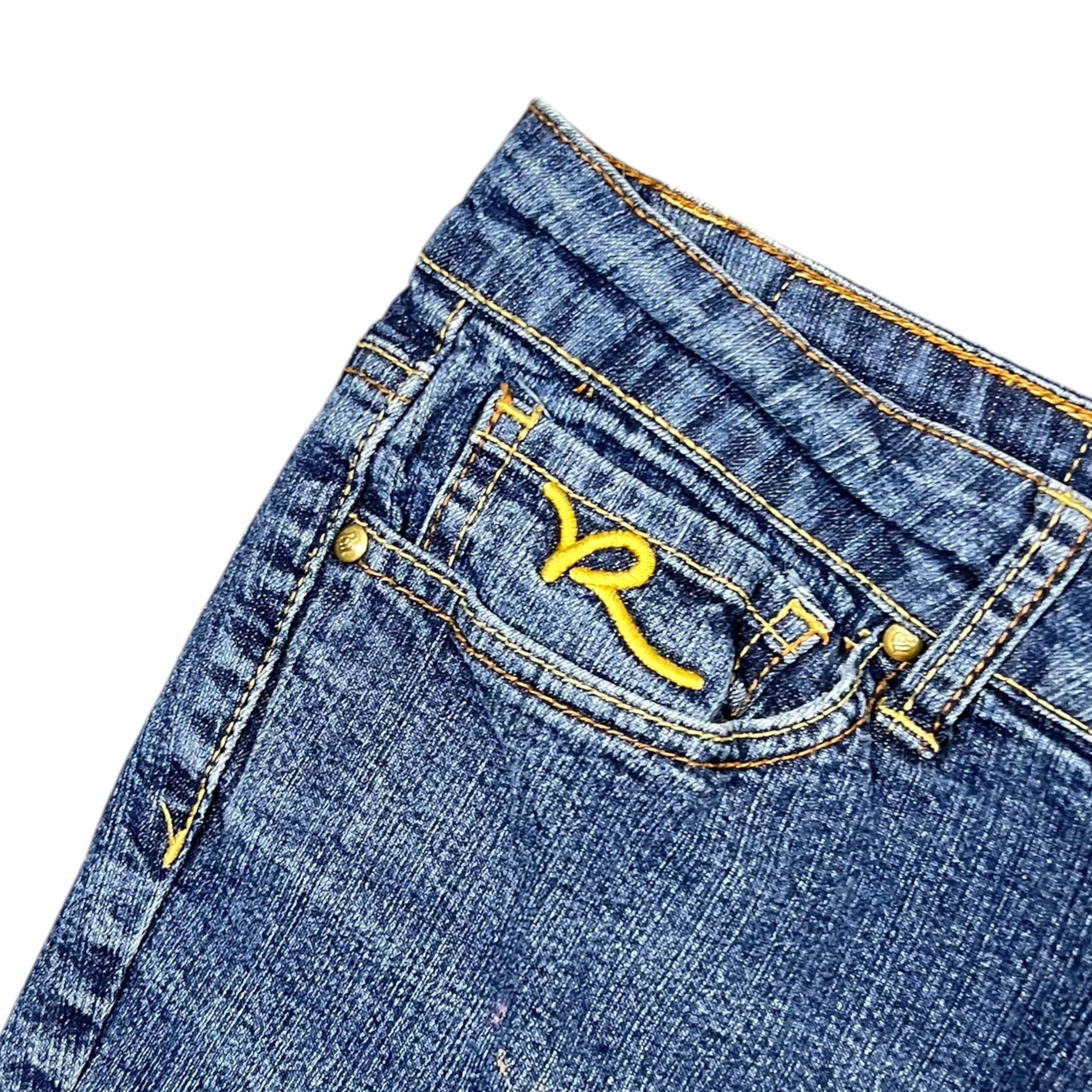 Vintage Rocawear Women’s Bedazzled Boot Cut Jeans Dark Wash