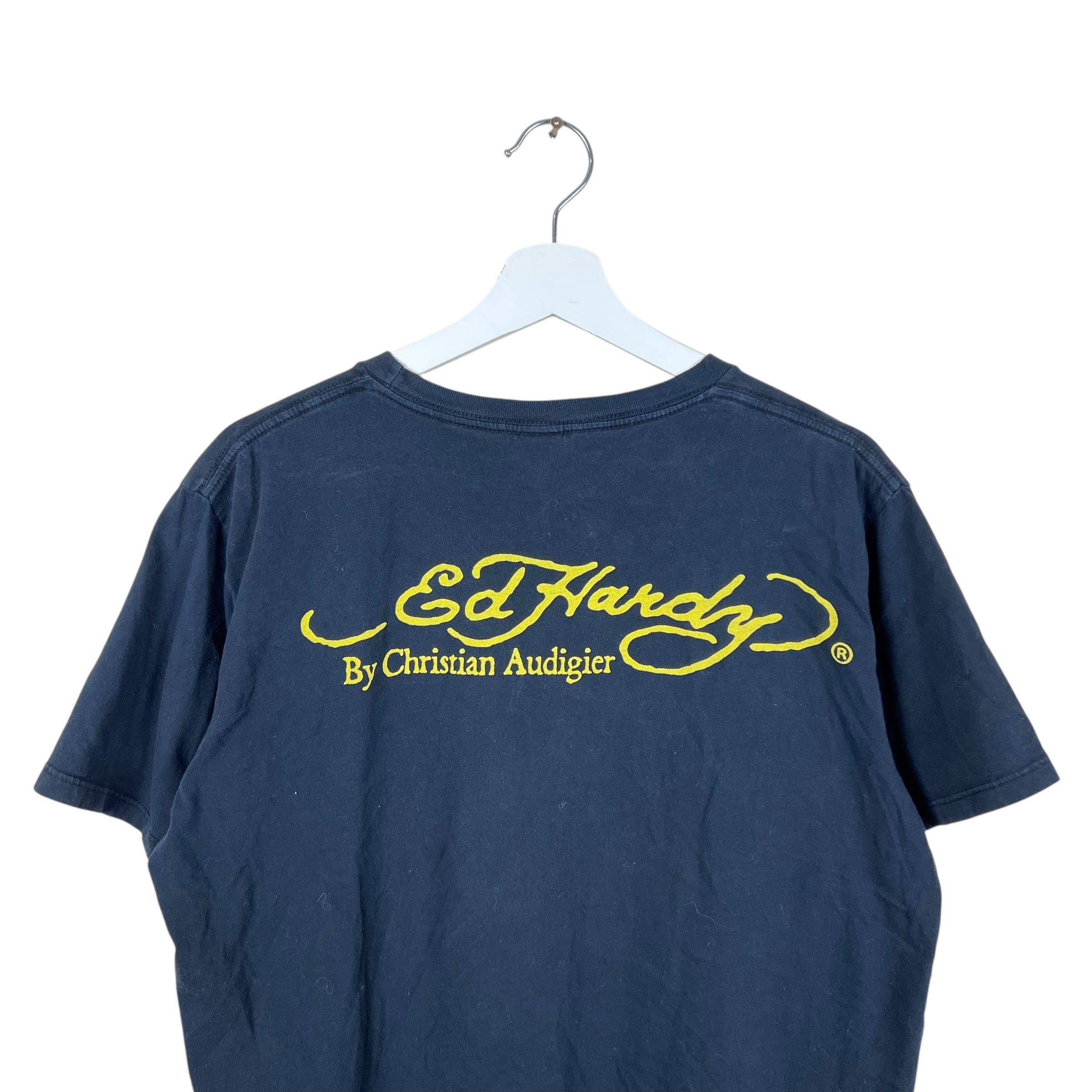 Vintage Ed Hardy by Christian Audigier Snake Tee Black