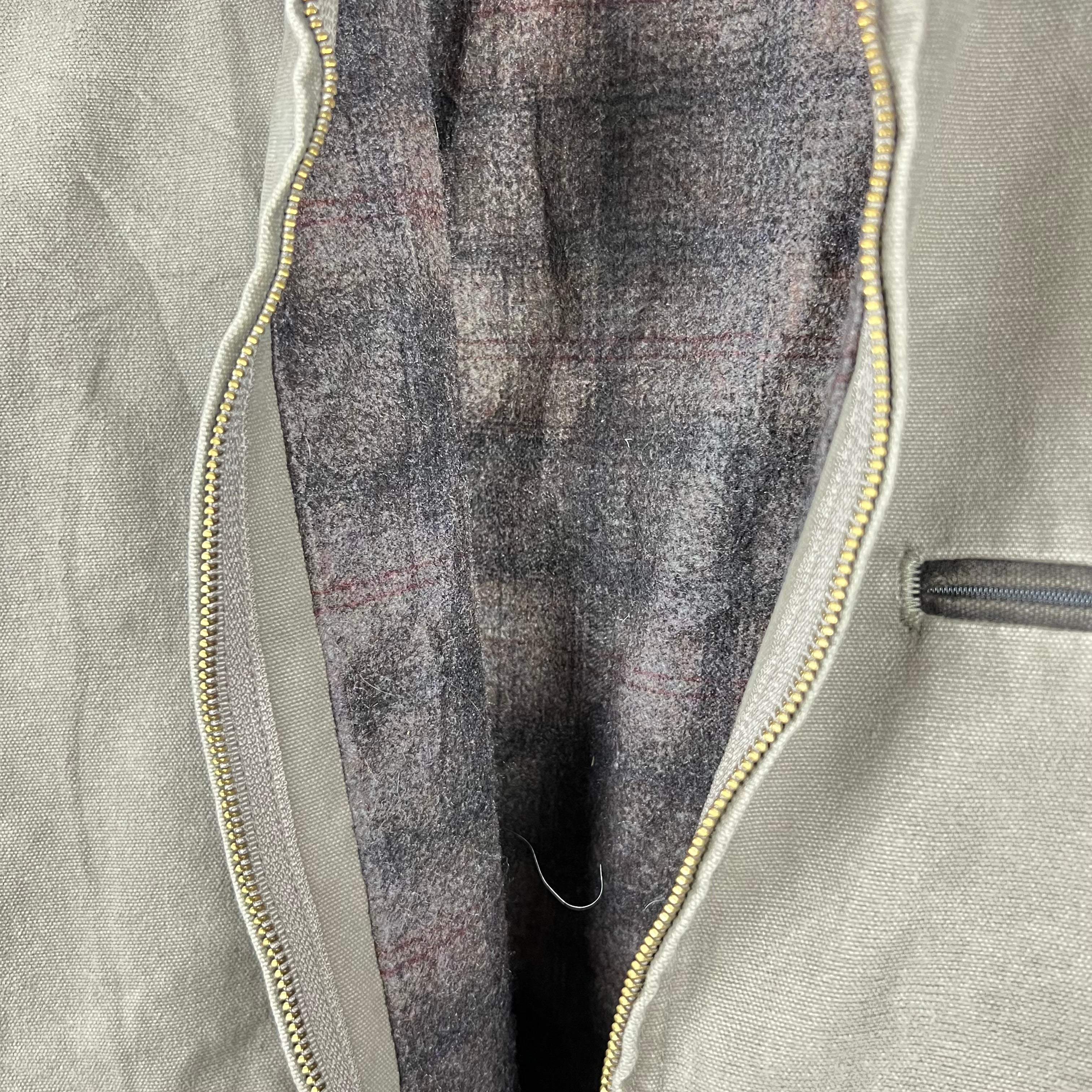 Vintage Carhartt Blanket Lined Detroit Jacket Washed Brown