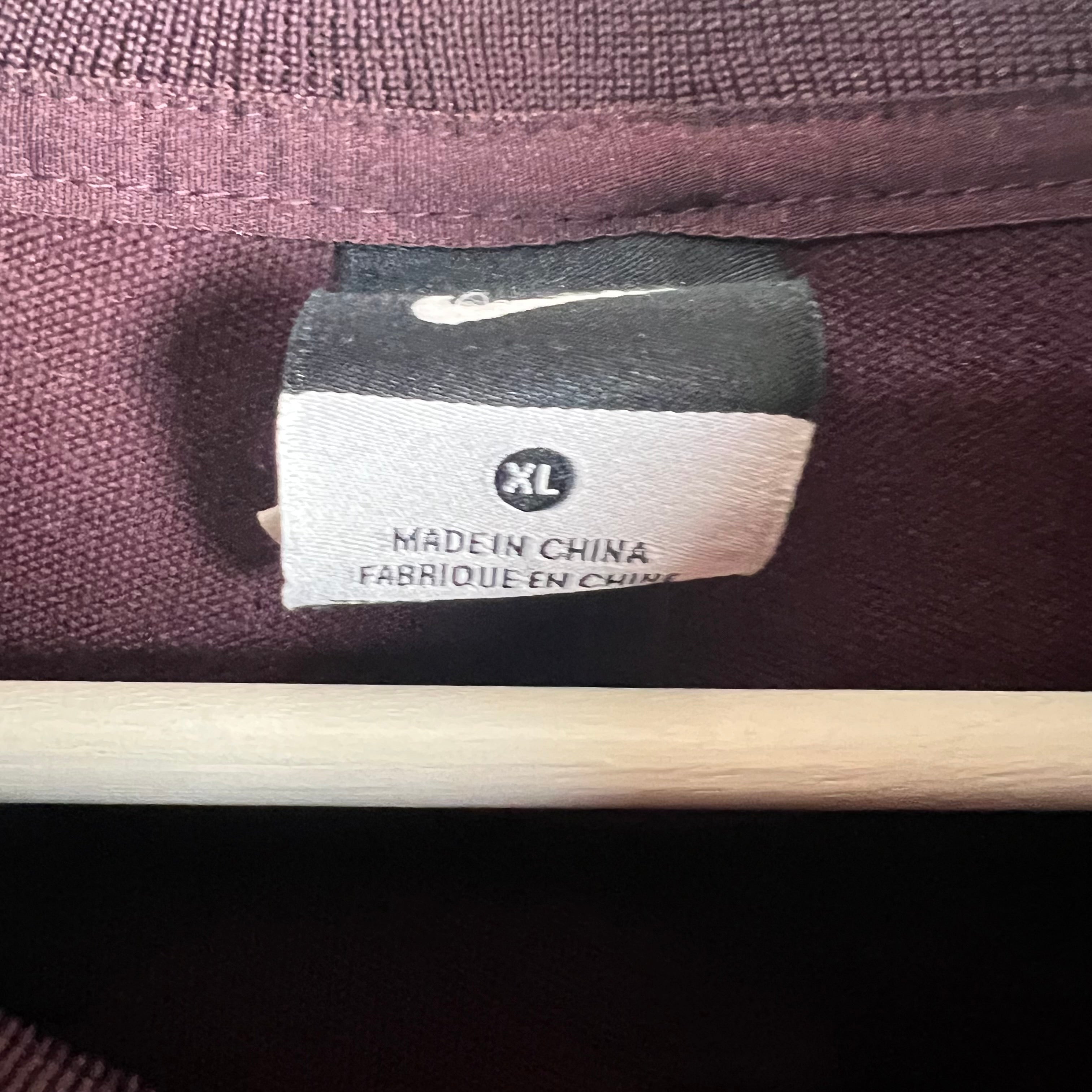 Vintage Y2K Nike Arsenal Warm Up Track Jacket Burgundy