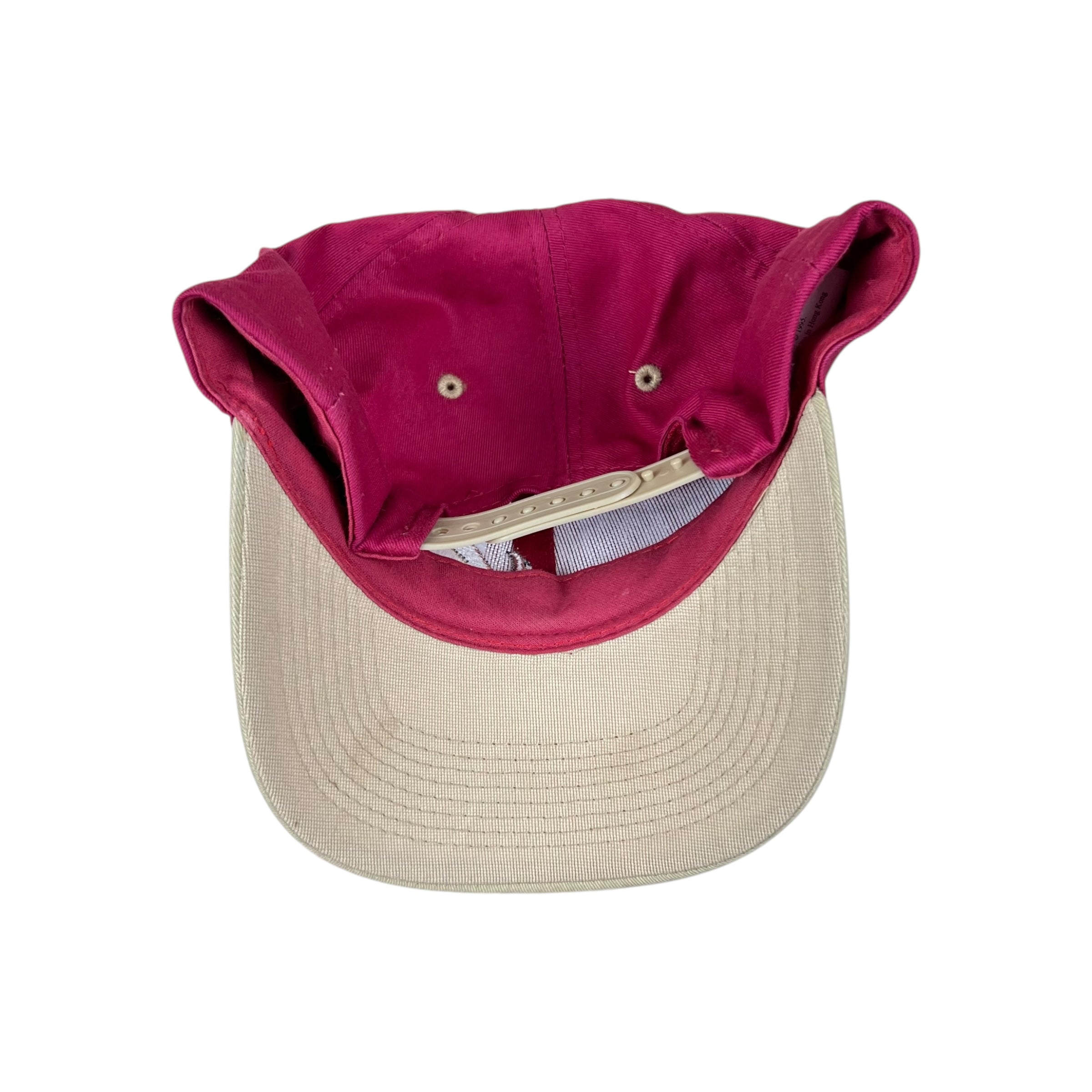 1995 Looney Tunes Embroidered Taz “Is It Friday Yet?” SnapBack Maroon