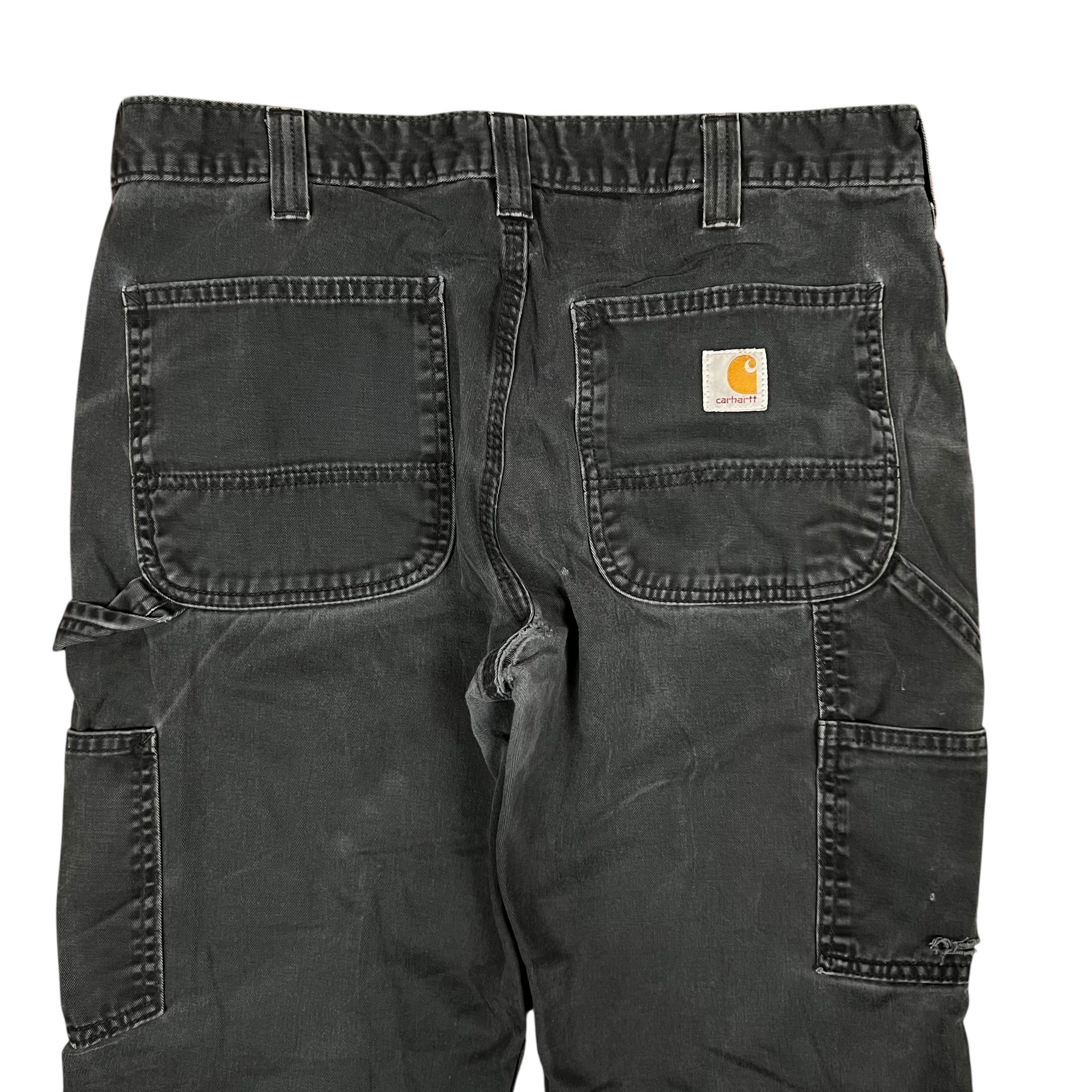 Vintage Carhartt Relaxed Fit Carpenter Pants Faded Black