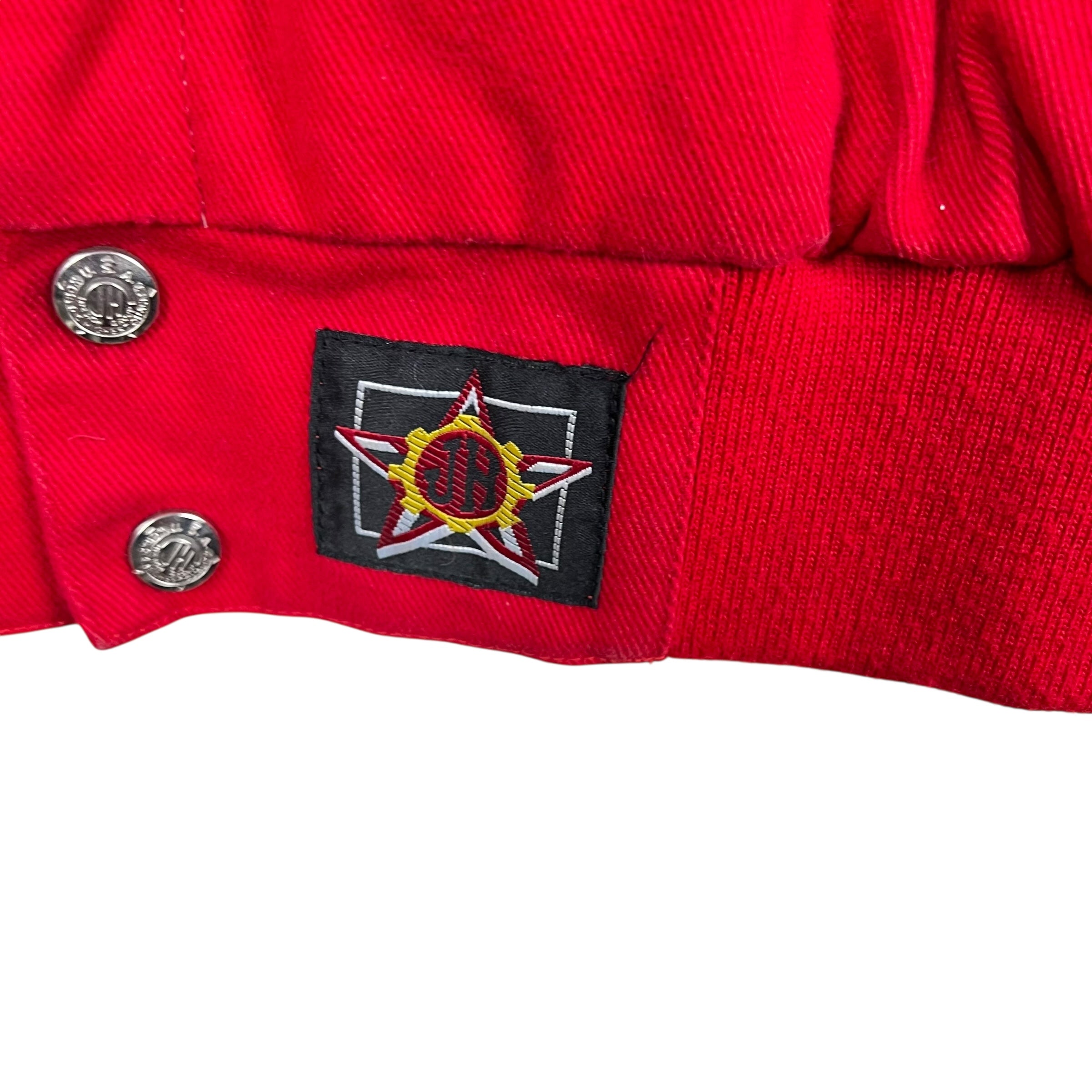 Vintage Jeff Hamilton NASCAR Carl Edwards Office Depot Racing Jacket Red