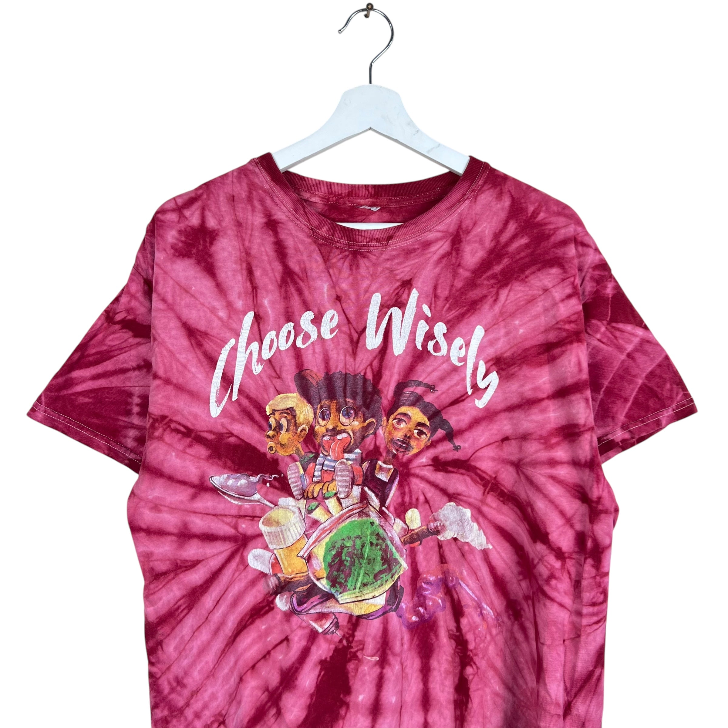 Dreamville J Cole KOD “Choose Wisely” Tie Dye Tee Red