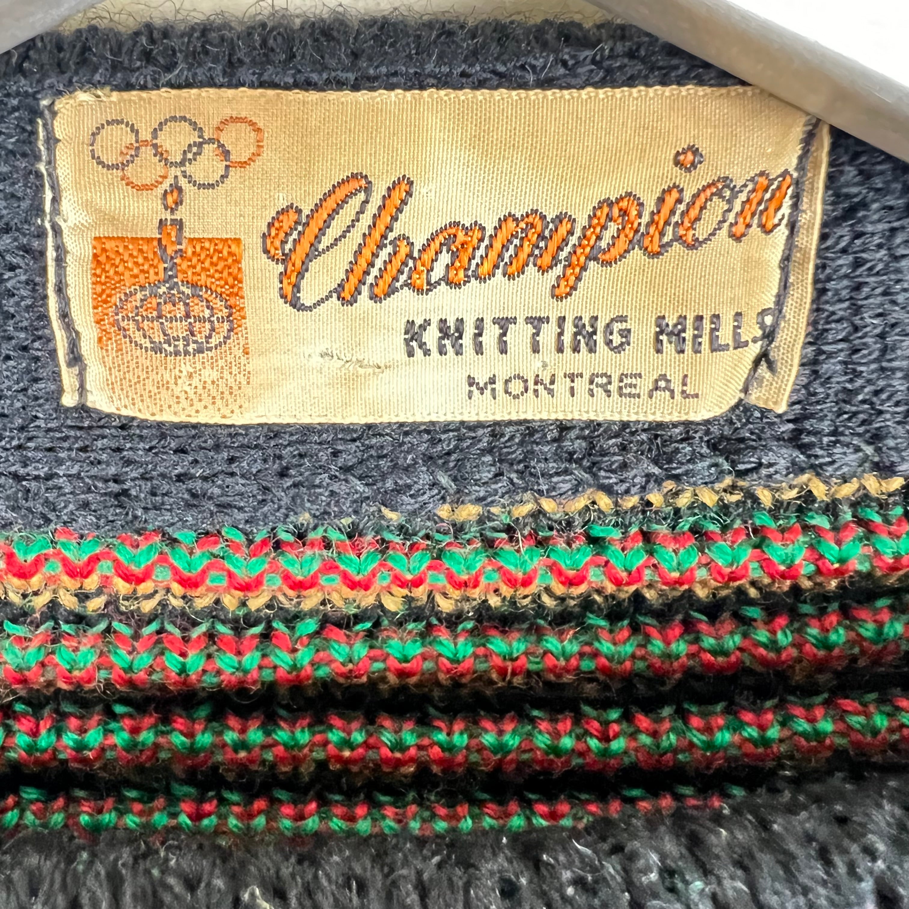 1970’s Champion Women’s Flower Pattern Knit Black