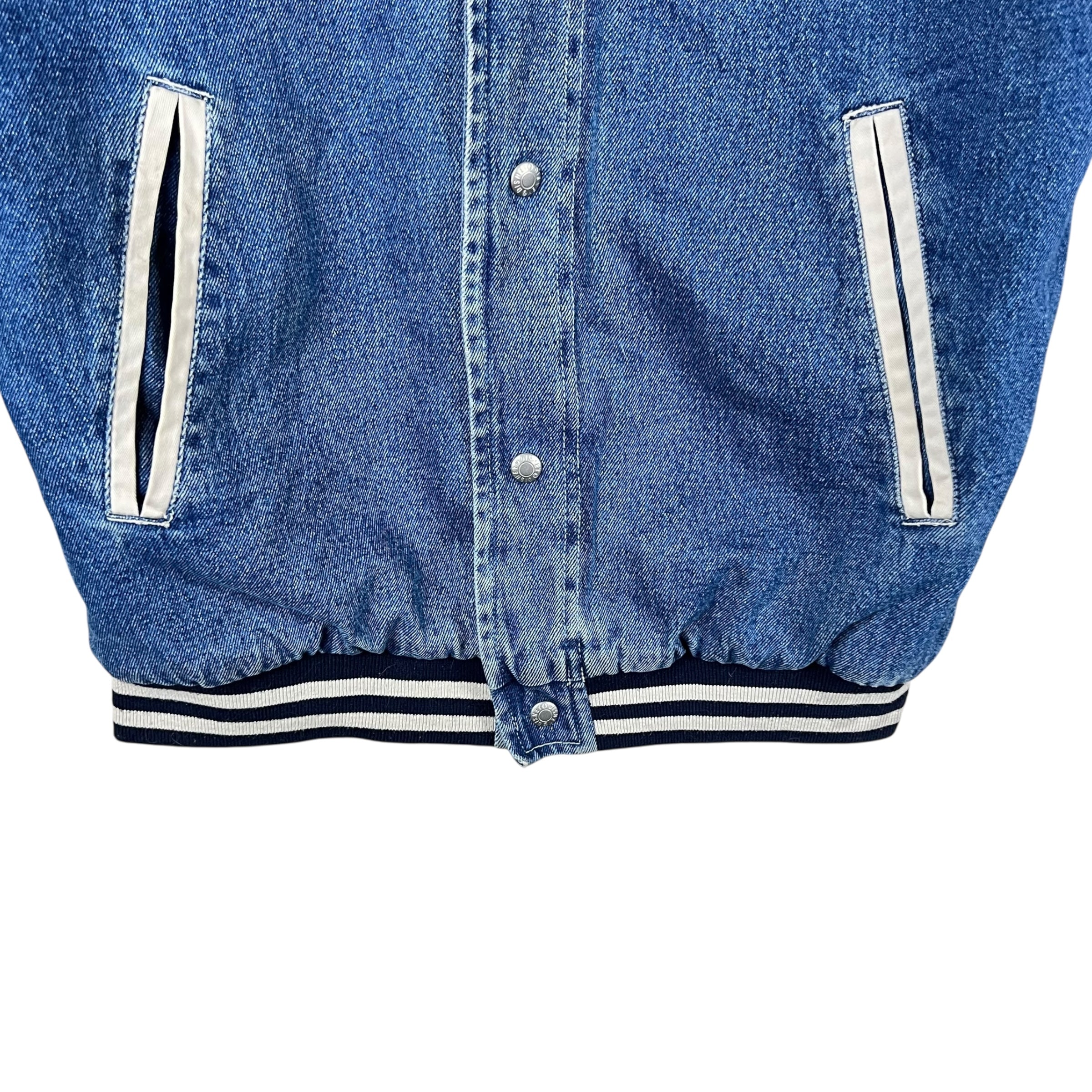 Vintage Disneyland Eeyore Varsity Denim Jacket