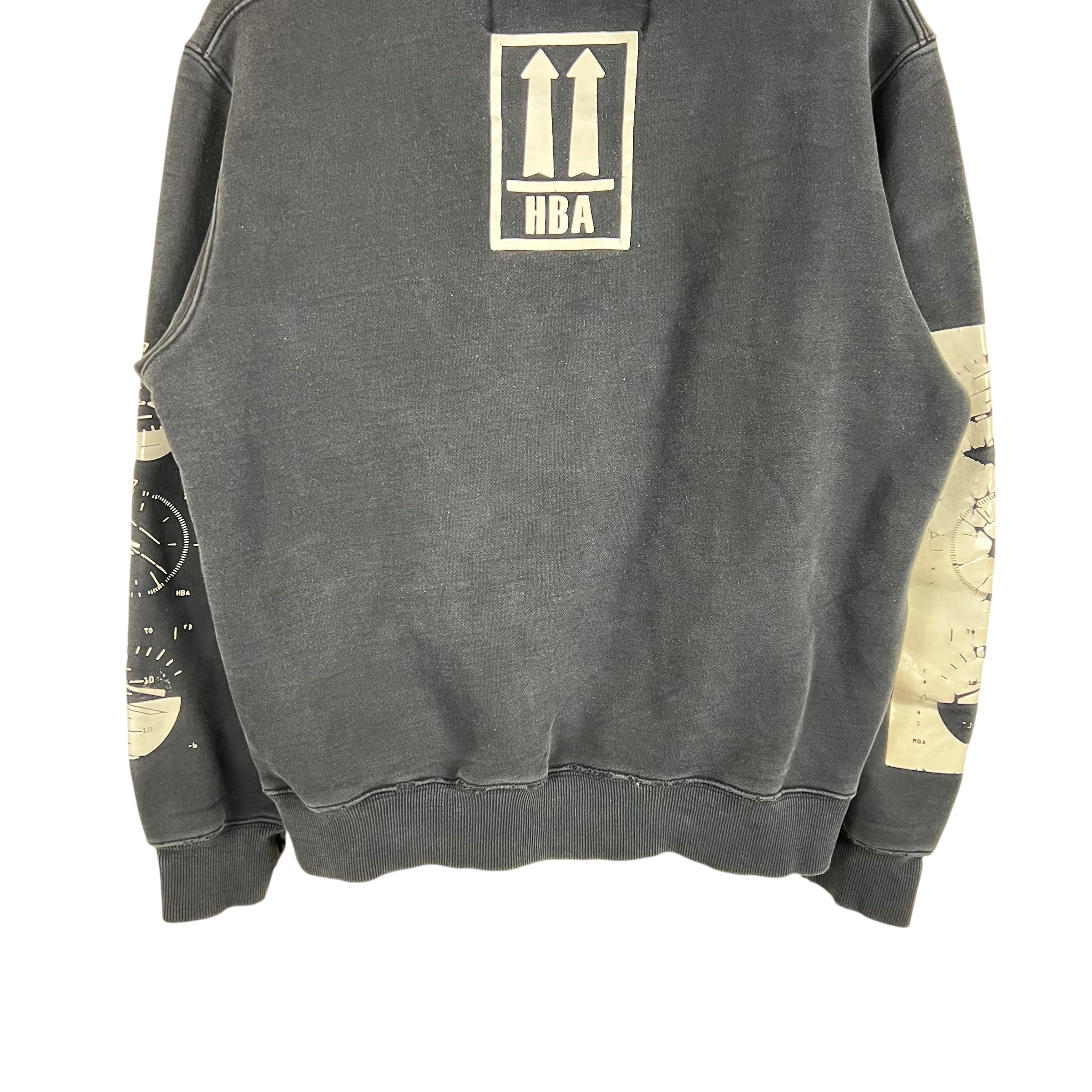 Vintage Hood By Air Radar Hoodie Black