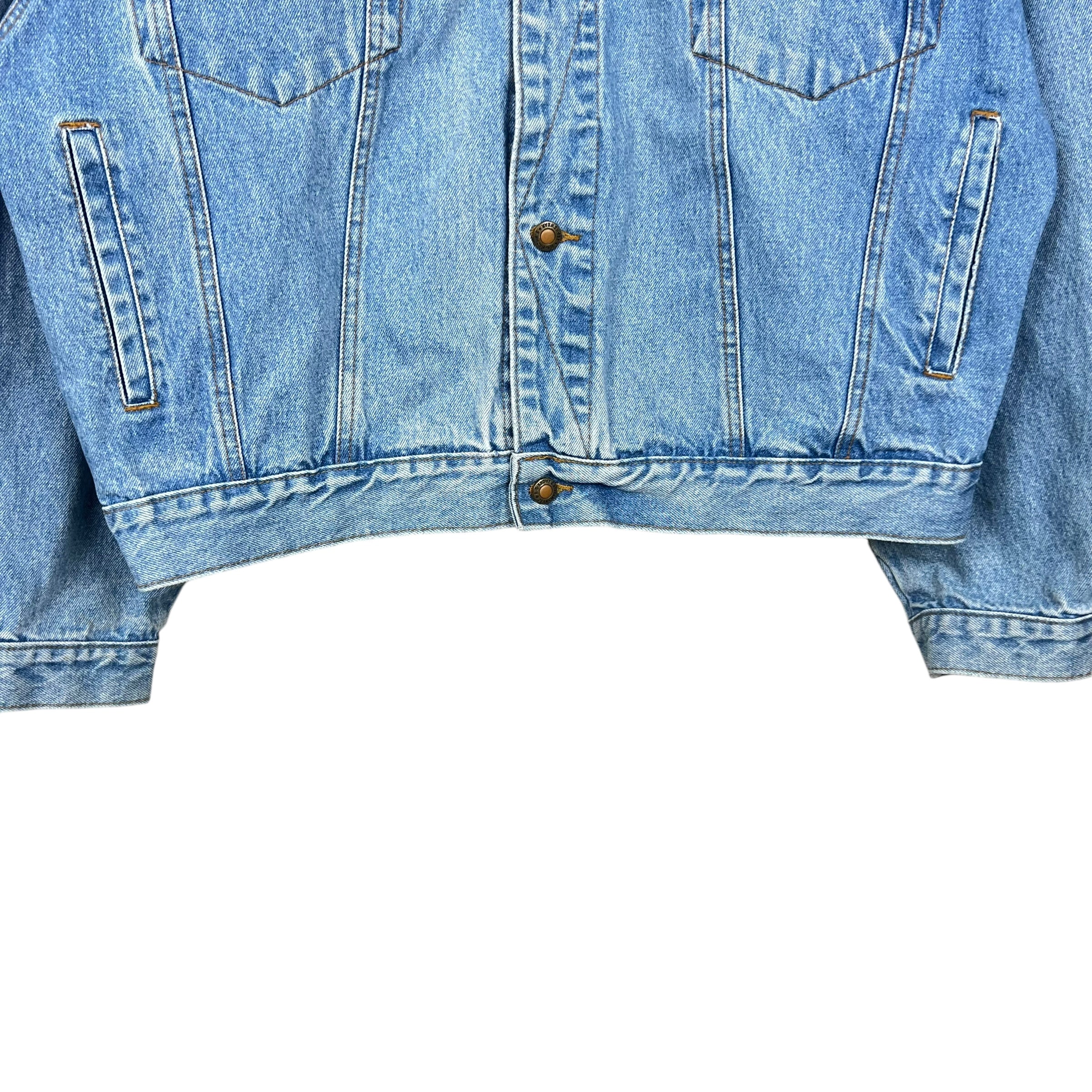 Vintage R.G. Browns Jeanswear Denim Jacket Mid Wash/Cream