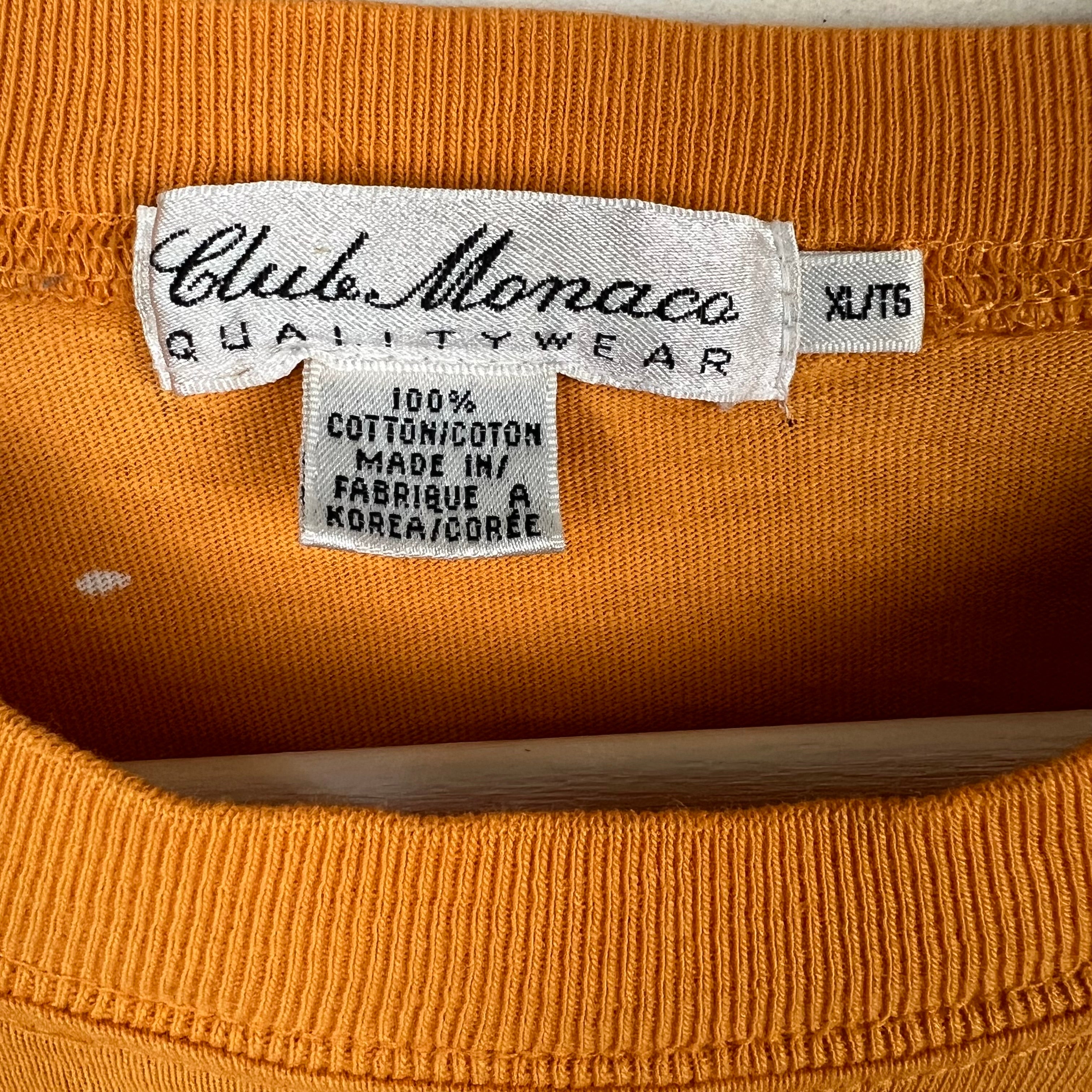 Vintage Club Monaco Arch Logo Longsleeve Orange
