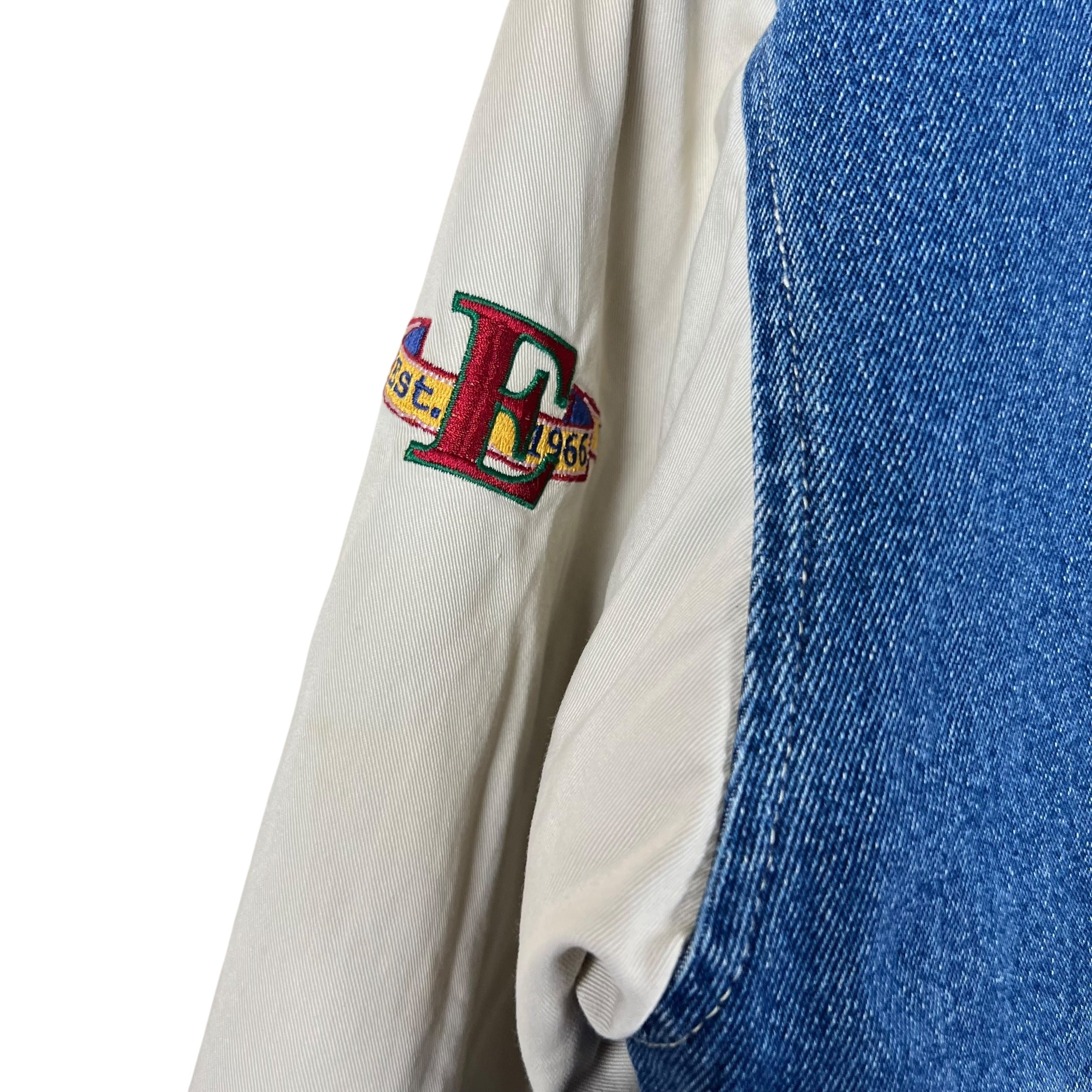 Vintage Disneyland Eeyore Varsity Denim Jacket