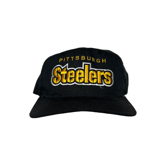 Vintage Starter Pittsburgh Steelers Spellout SnapBack Black