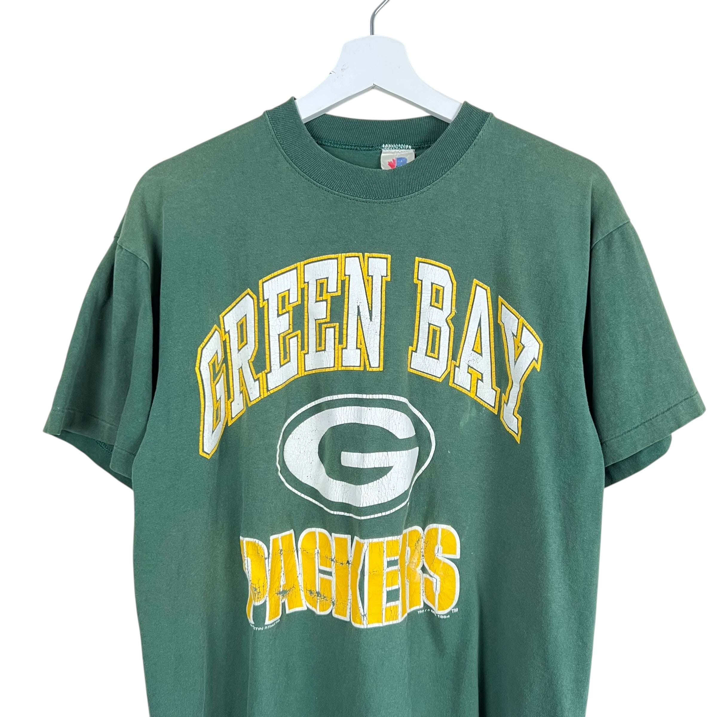 1994 Green Bay Packers Arch Logo Tee Green
