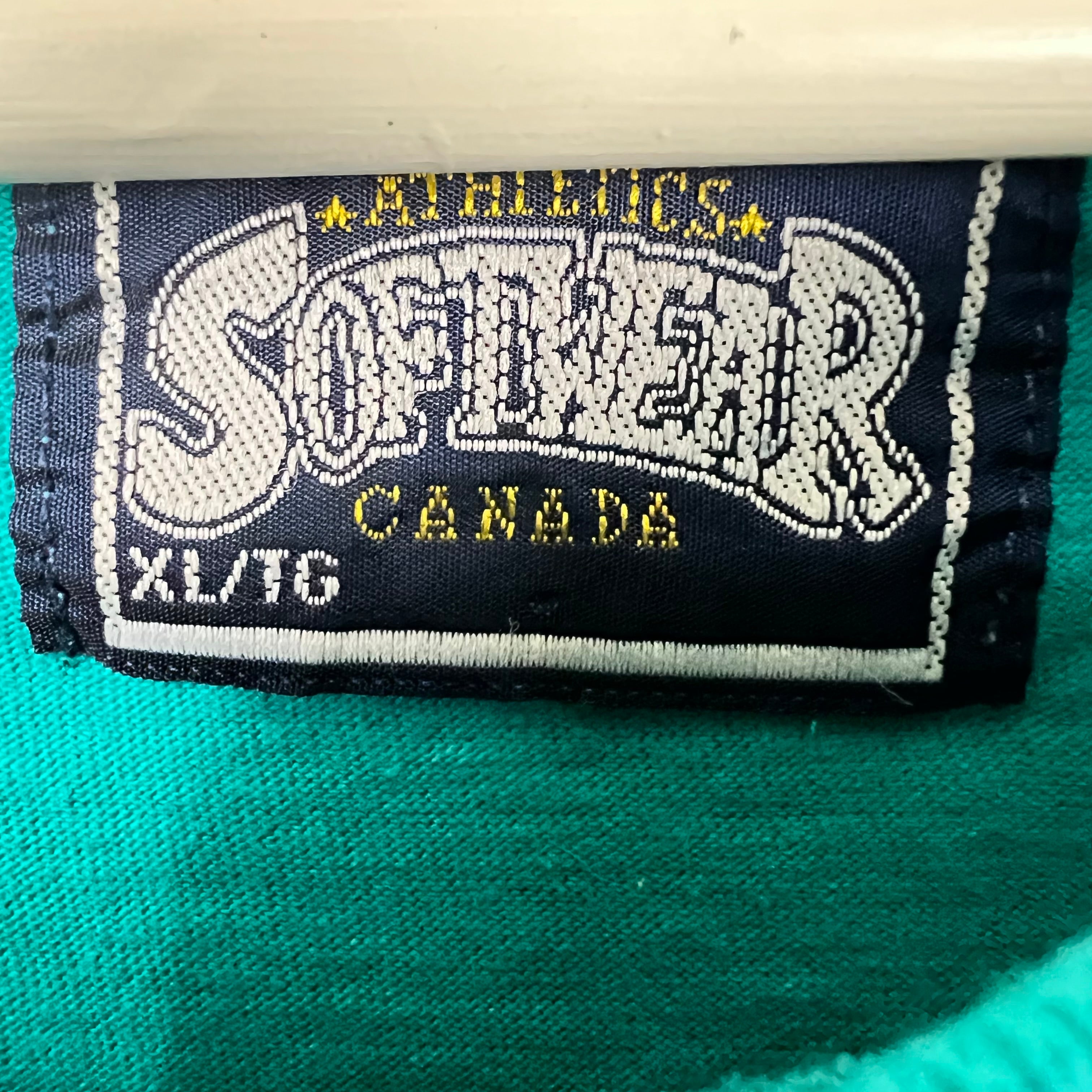 1991 Athletics Software NHL San Jose Sharks Big Logo Tee Teal