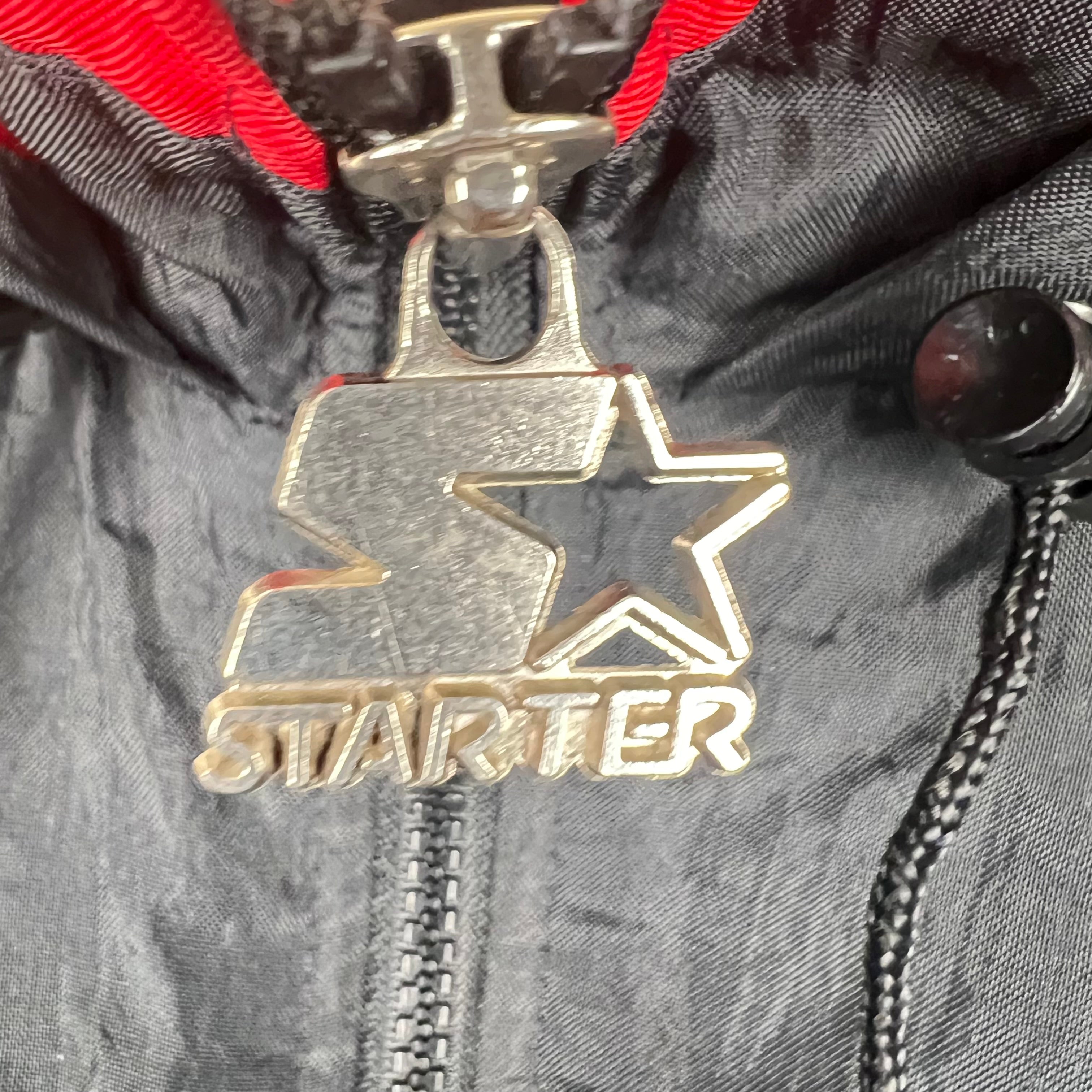 Vintage Starter NHL Ottawa Senators Half Zip Puffer Jacket Black