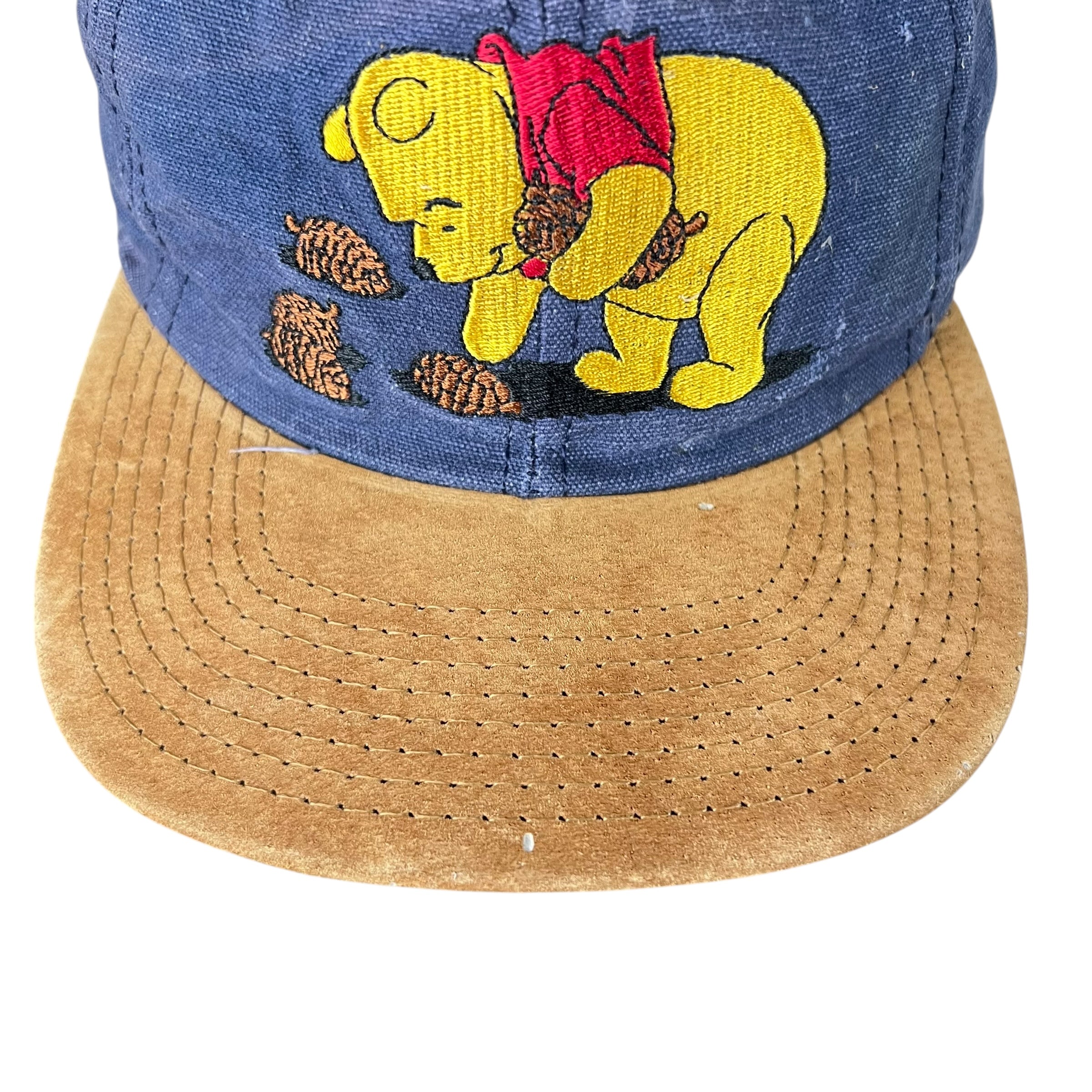 Vintage Disney Winnie The Pooh Acorns StrapBack Blue/Brown