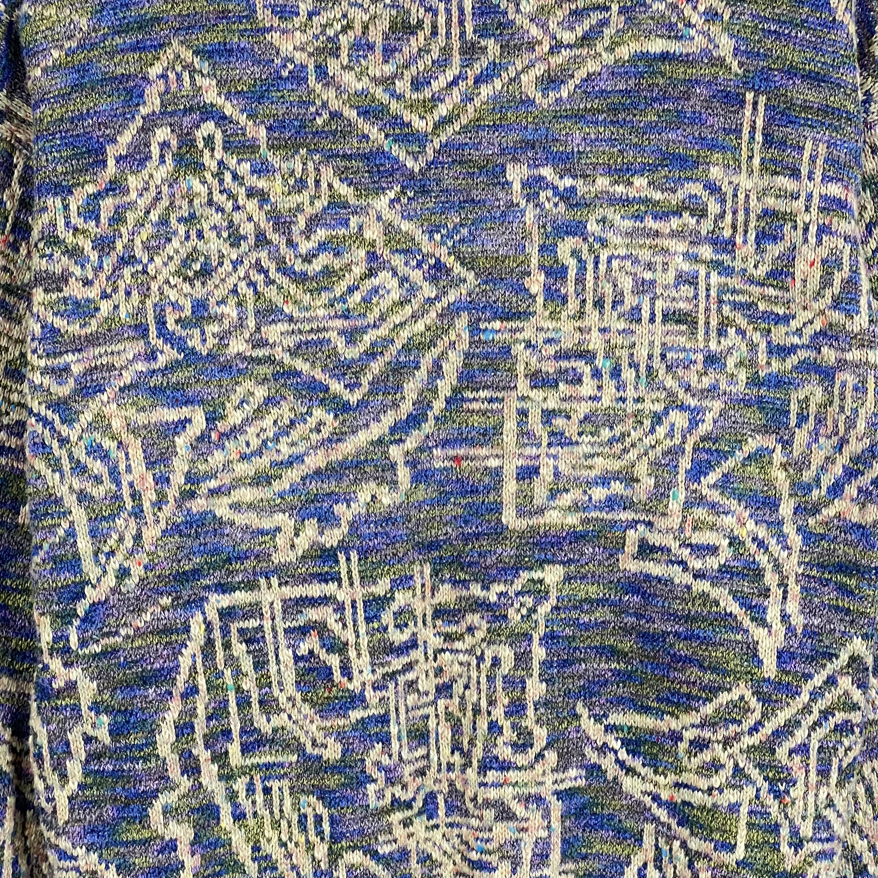 Vintage Wood Ward’s Collection Women’s Multi Design Knit Grey/Yellow