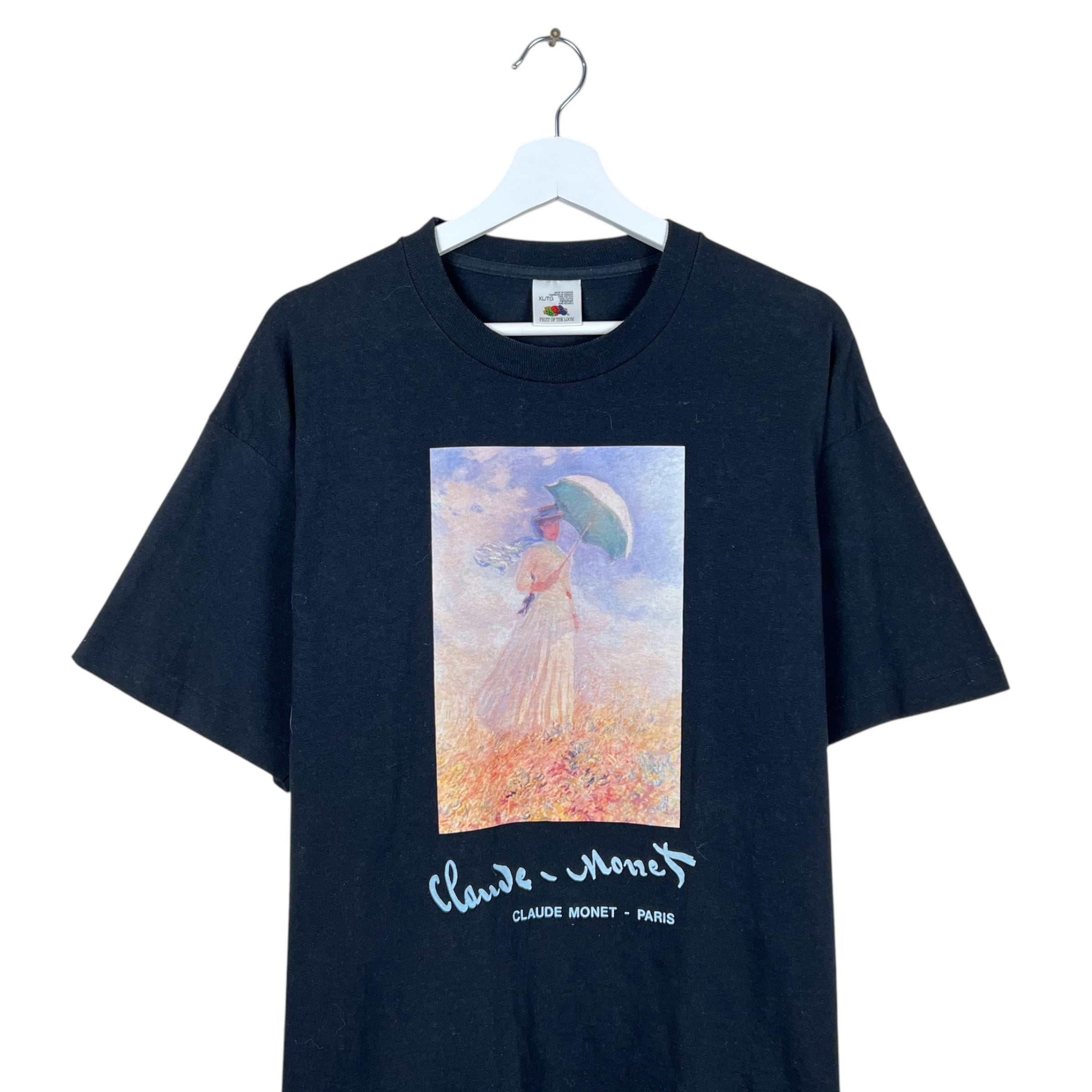 Vintage Claude Monet Paris Art Tee Black