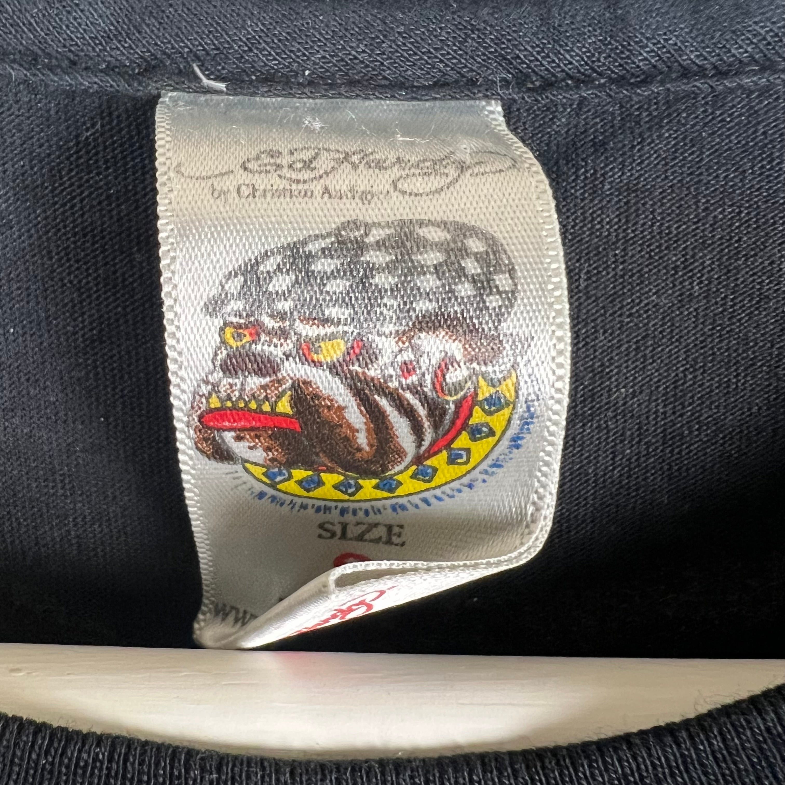 Vintage Ed Hardy By Christian Audigier Final Battle Graphic Tee Black