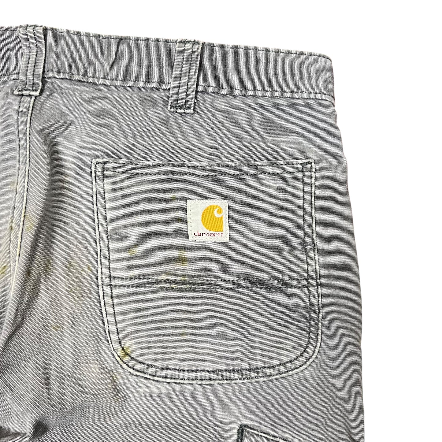 Vintage Carhartt Relaxed Fit Carpenter Double Knee Pants Grey
