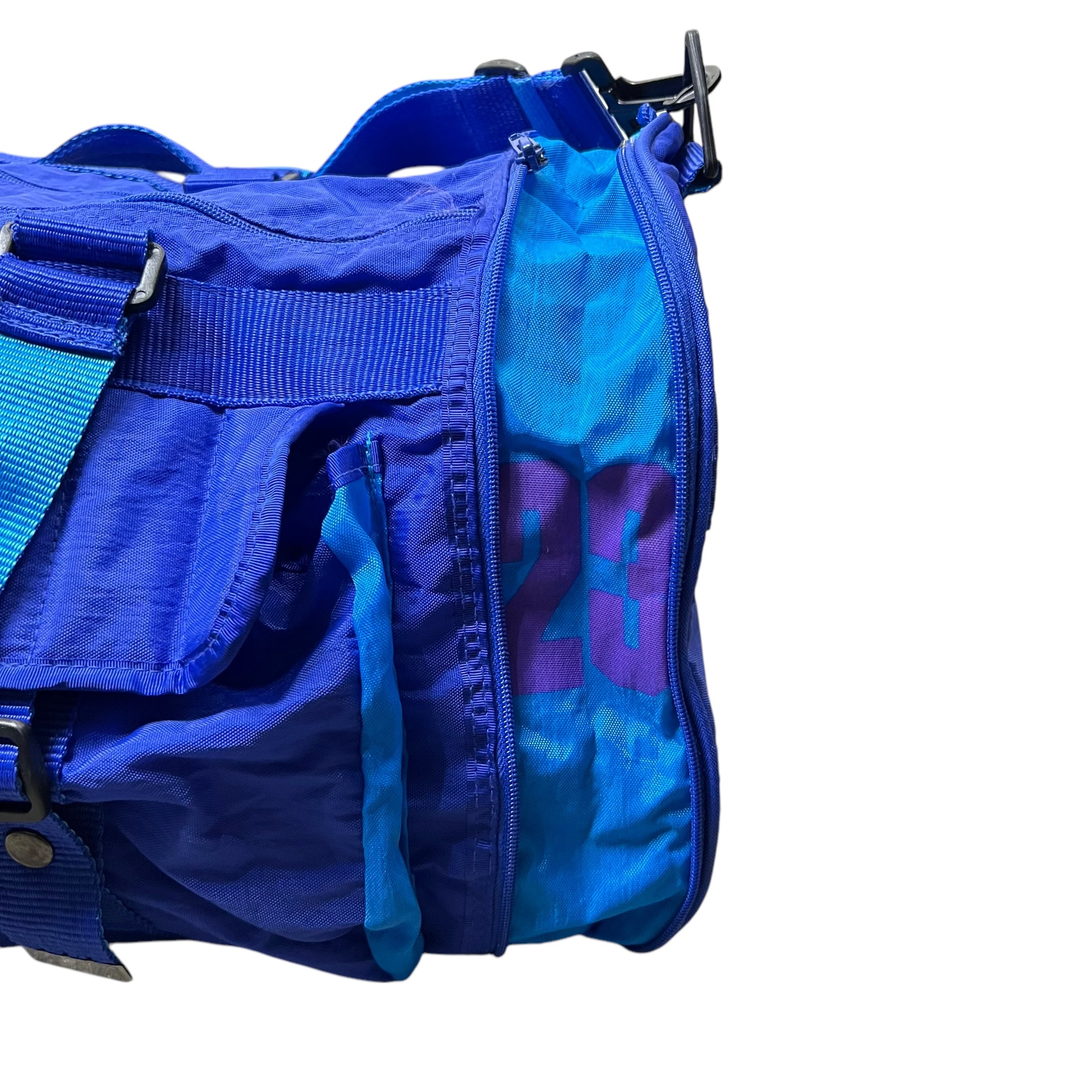 Vintage 80’s Nike Air Jordan Sports Duffle Bag Teal/Purple