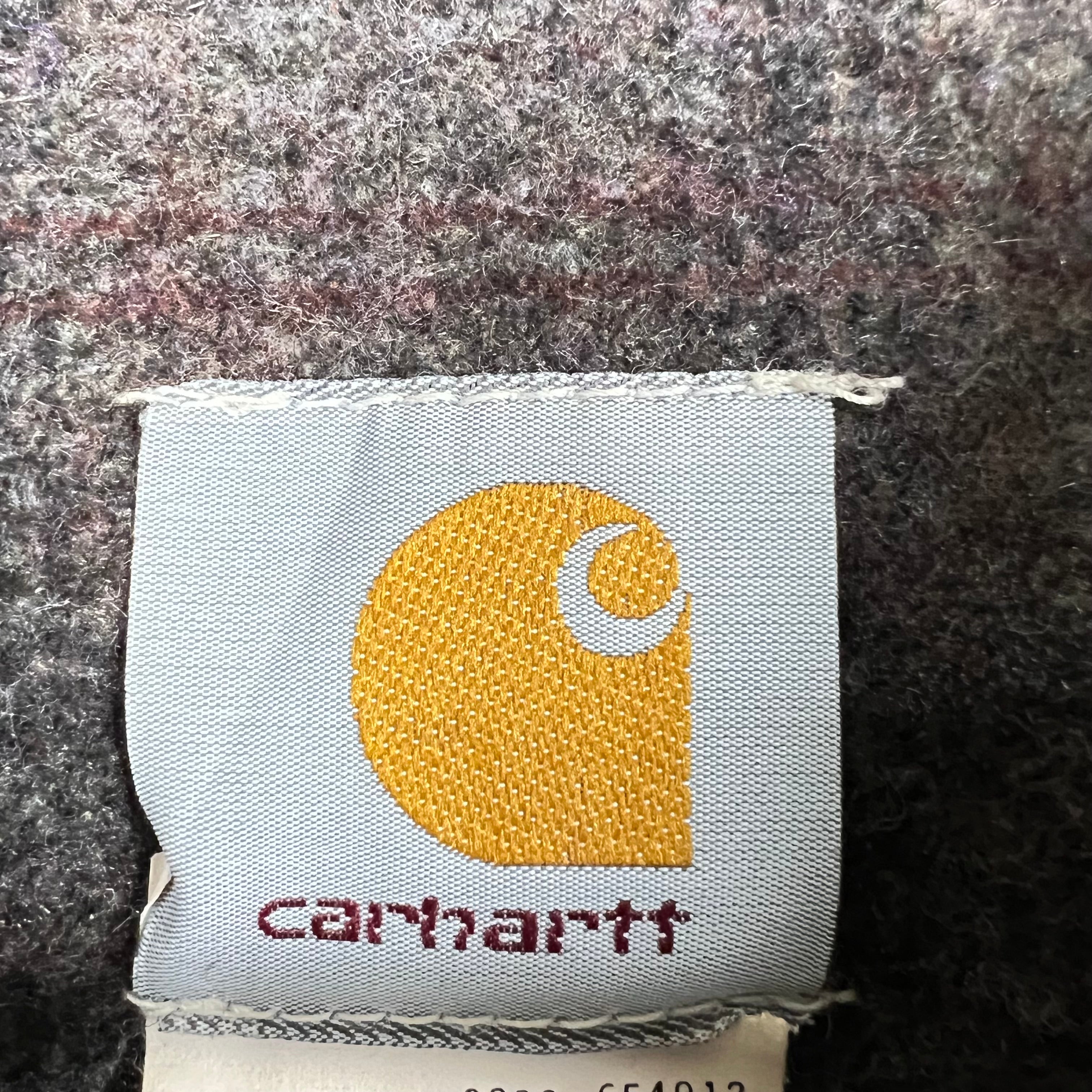 Vintage Carhartt Blanket Lined Detroit Jacket Washed Brown