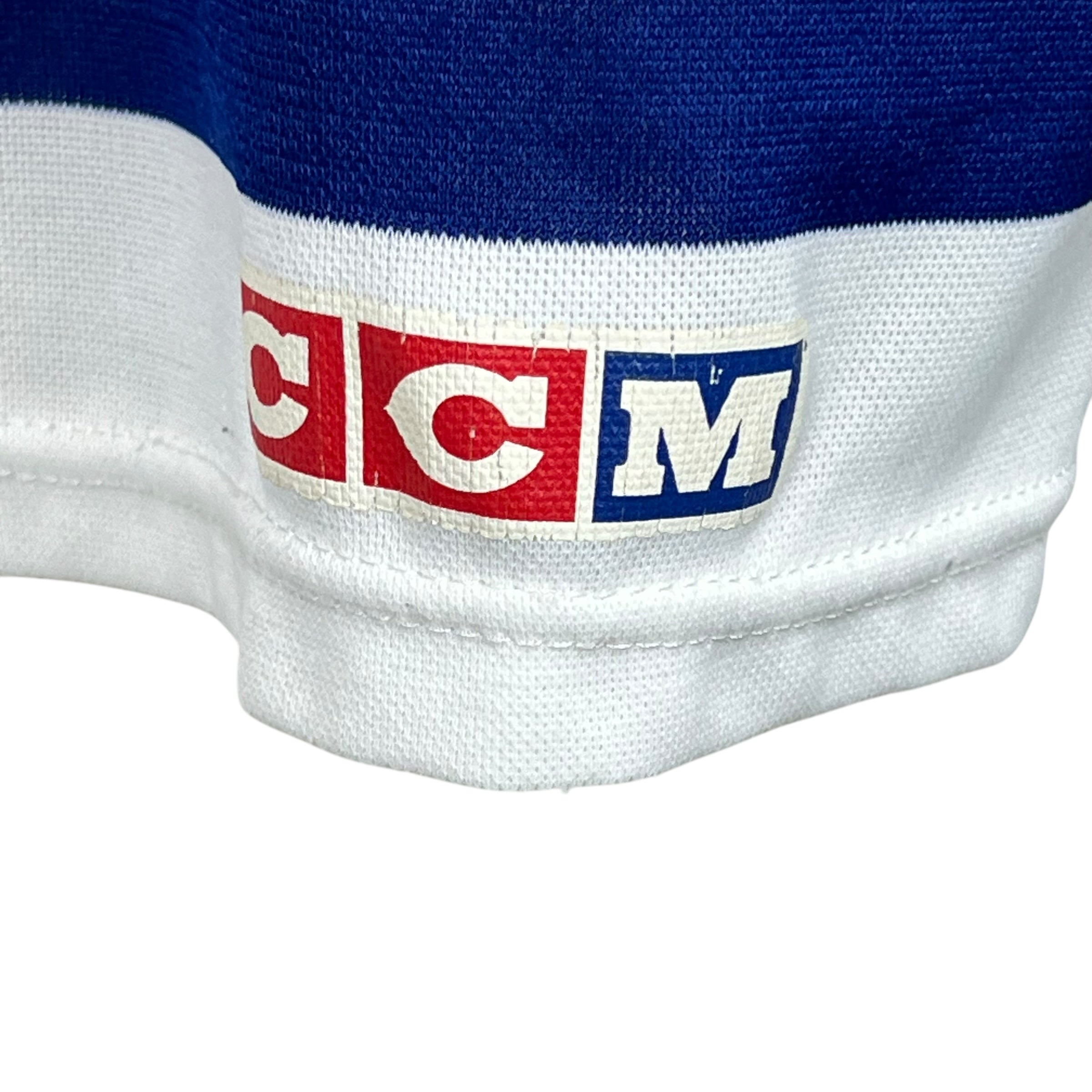 Vintage CCM Edmonton Oilers Stitched Logo Blank Home Jersey