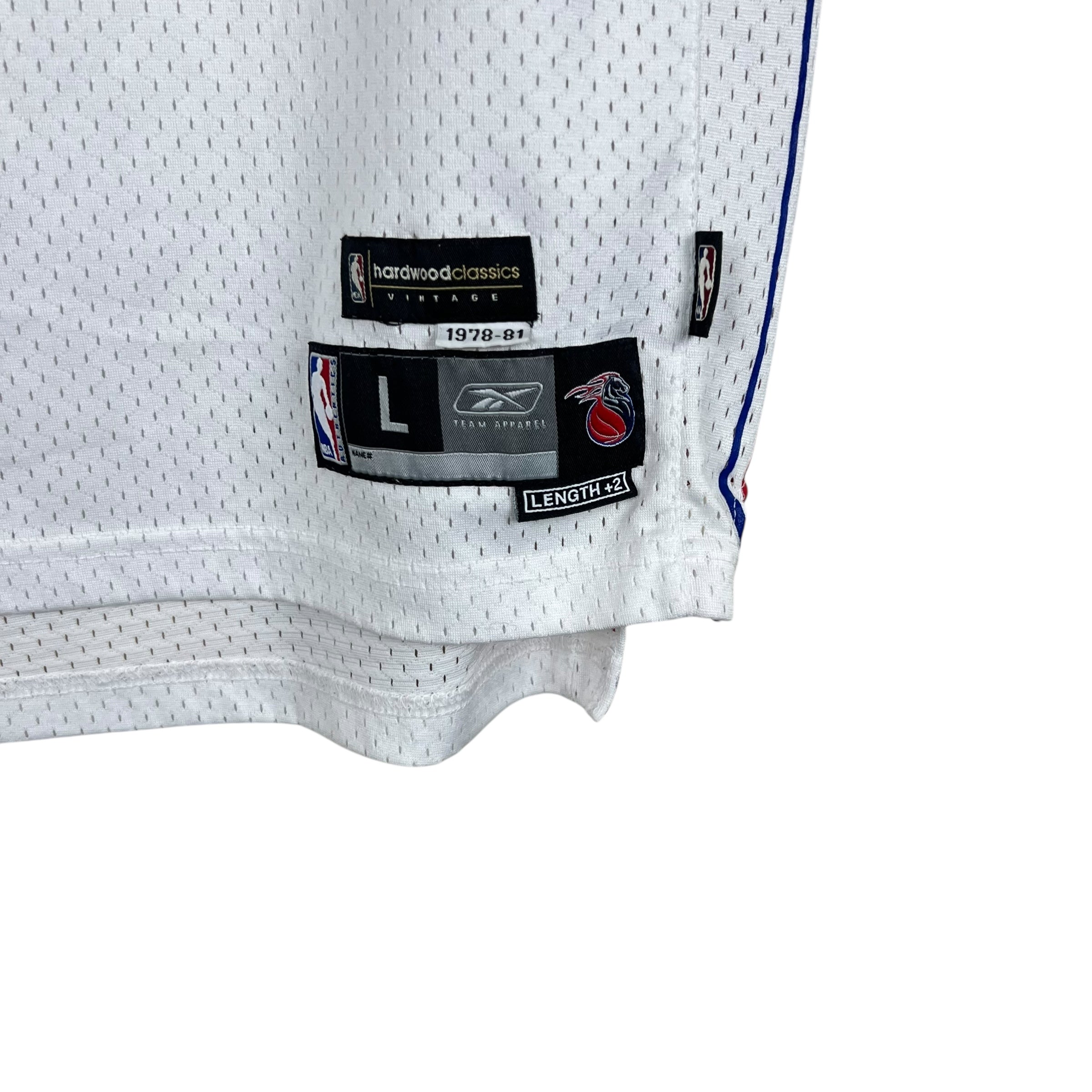 Vintage Reebok Youth Detroit Pistons Hardwood Classic 1981 Chauncey Billups Home Jersey