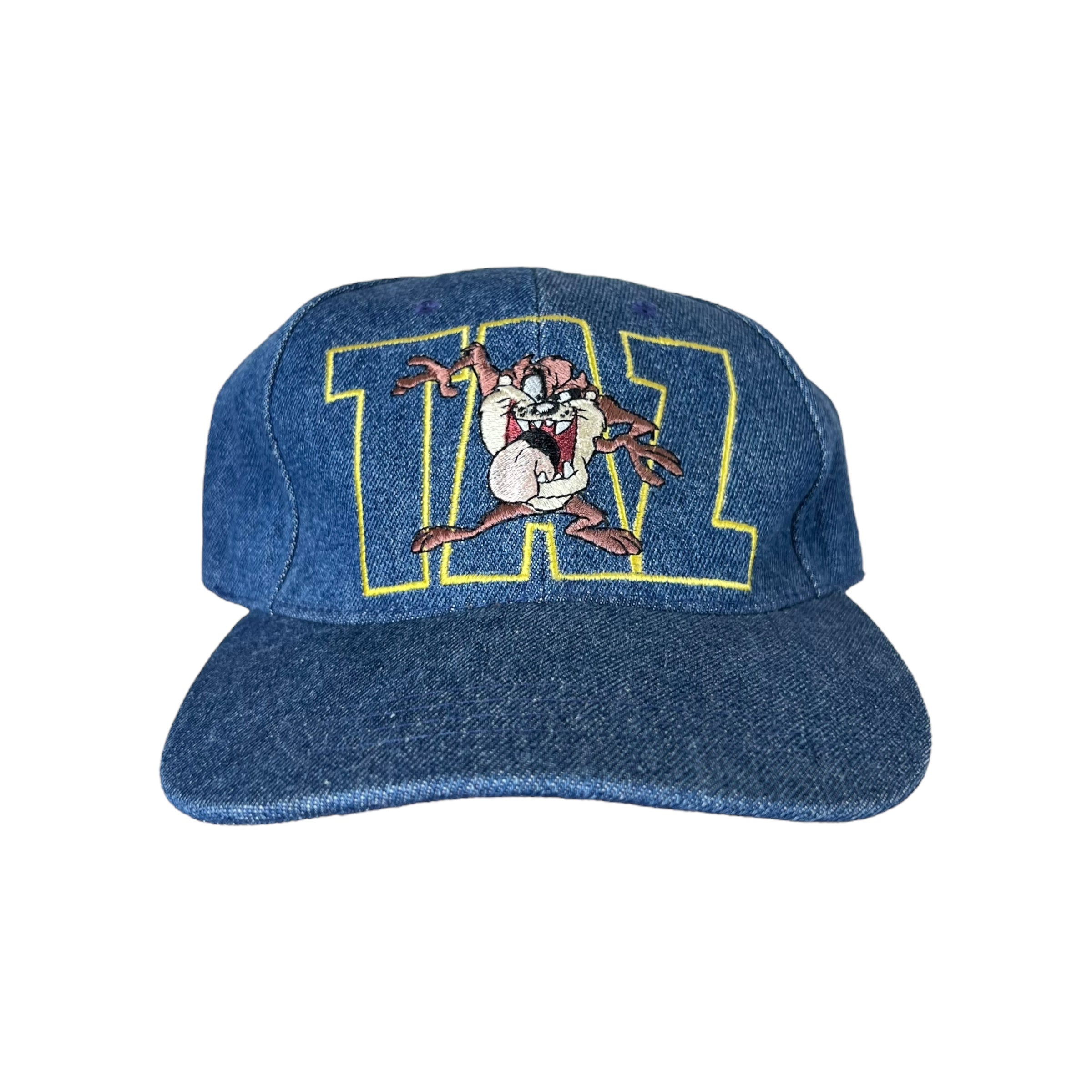 2002 Looney Tunes Taz Embroidered StrapBack Blue