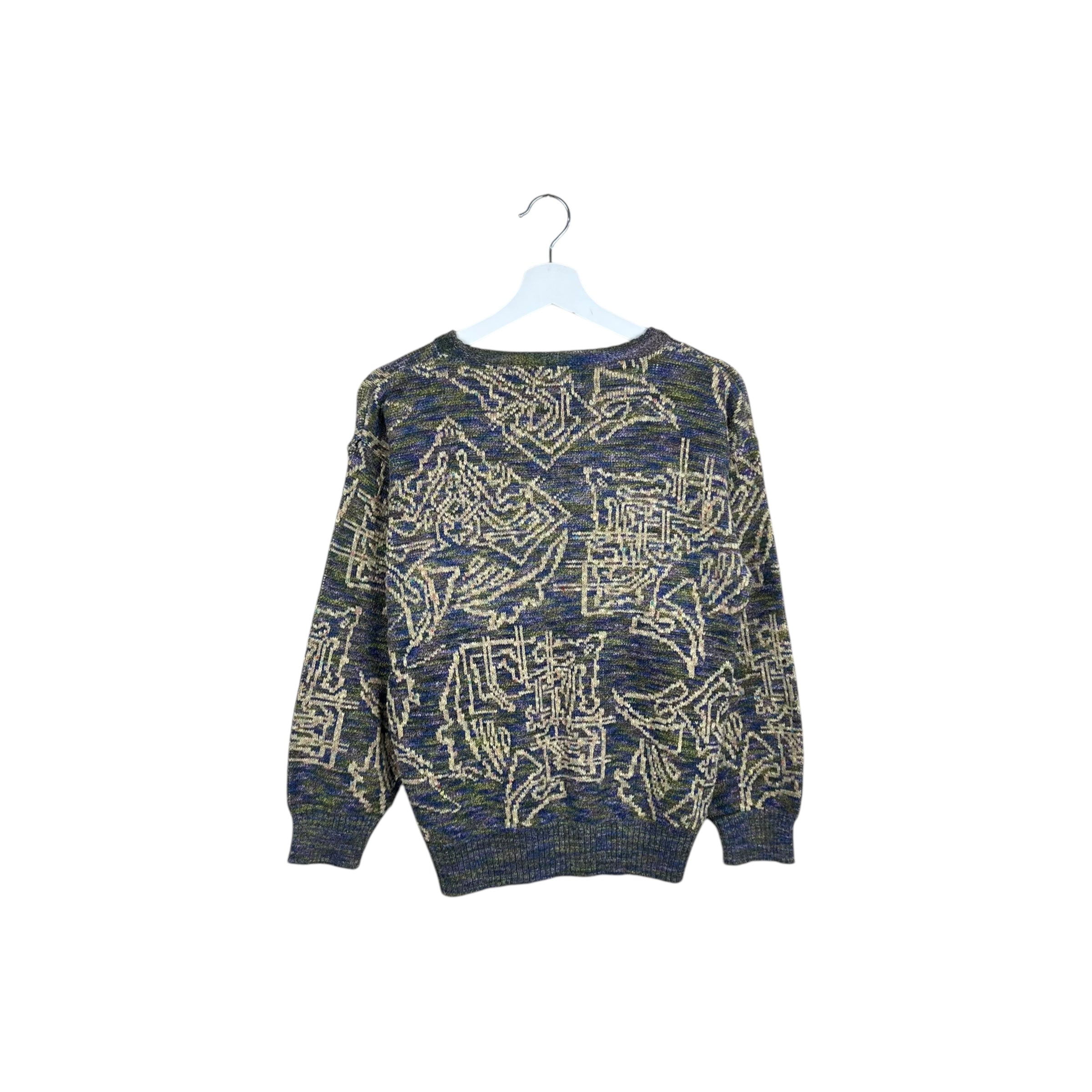 Vintage Wood Ward’s Collection Women’s Multi Design Knit Grey/Yellow