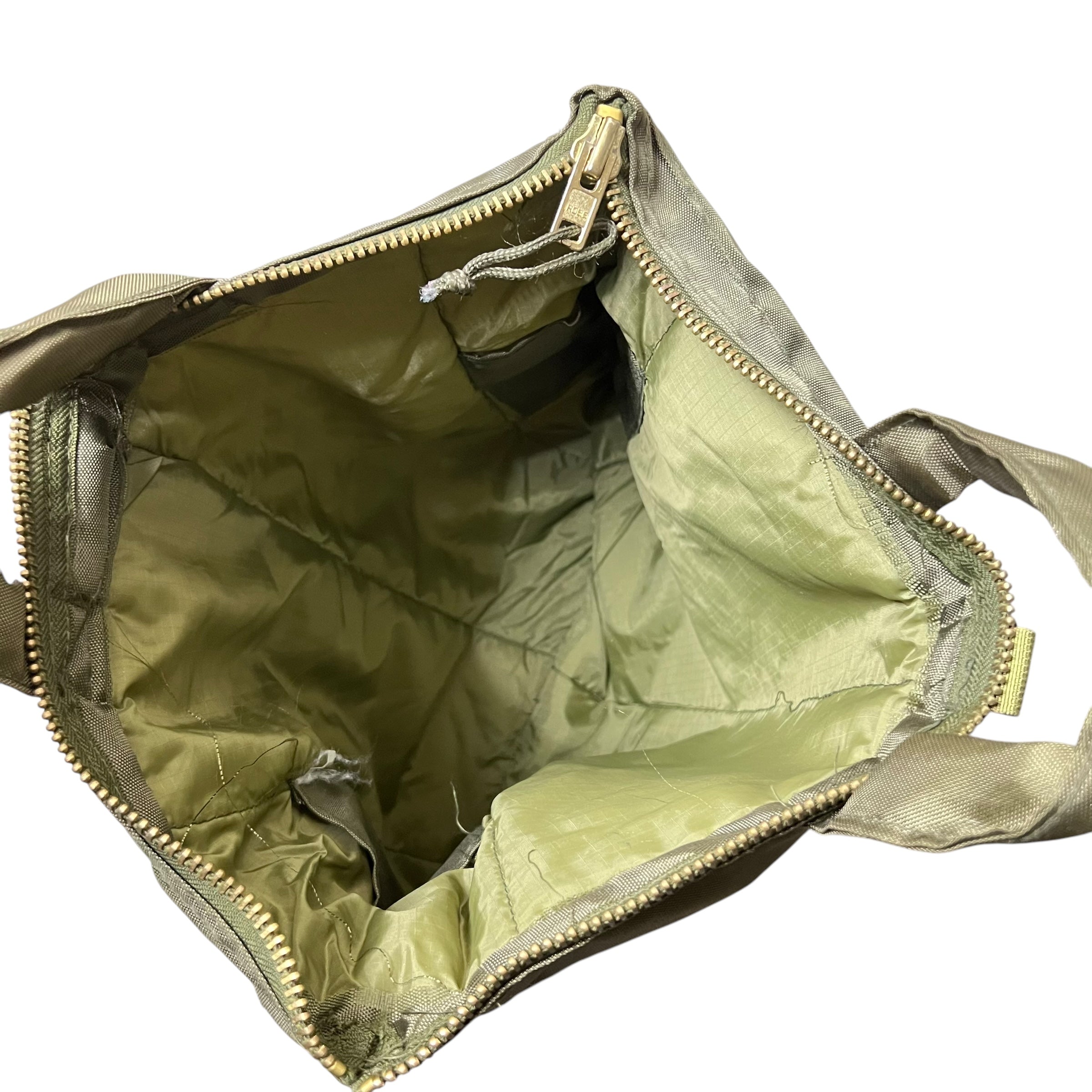 Vintage 80’s Made In Korea Military Flyer Helmet Bag Olive Green