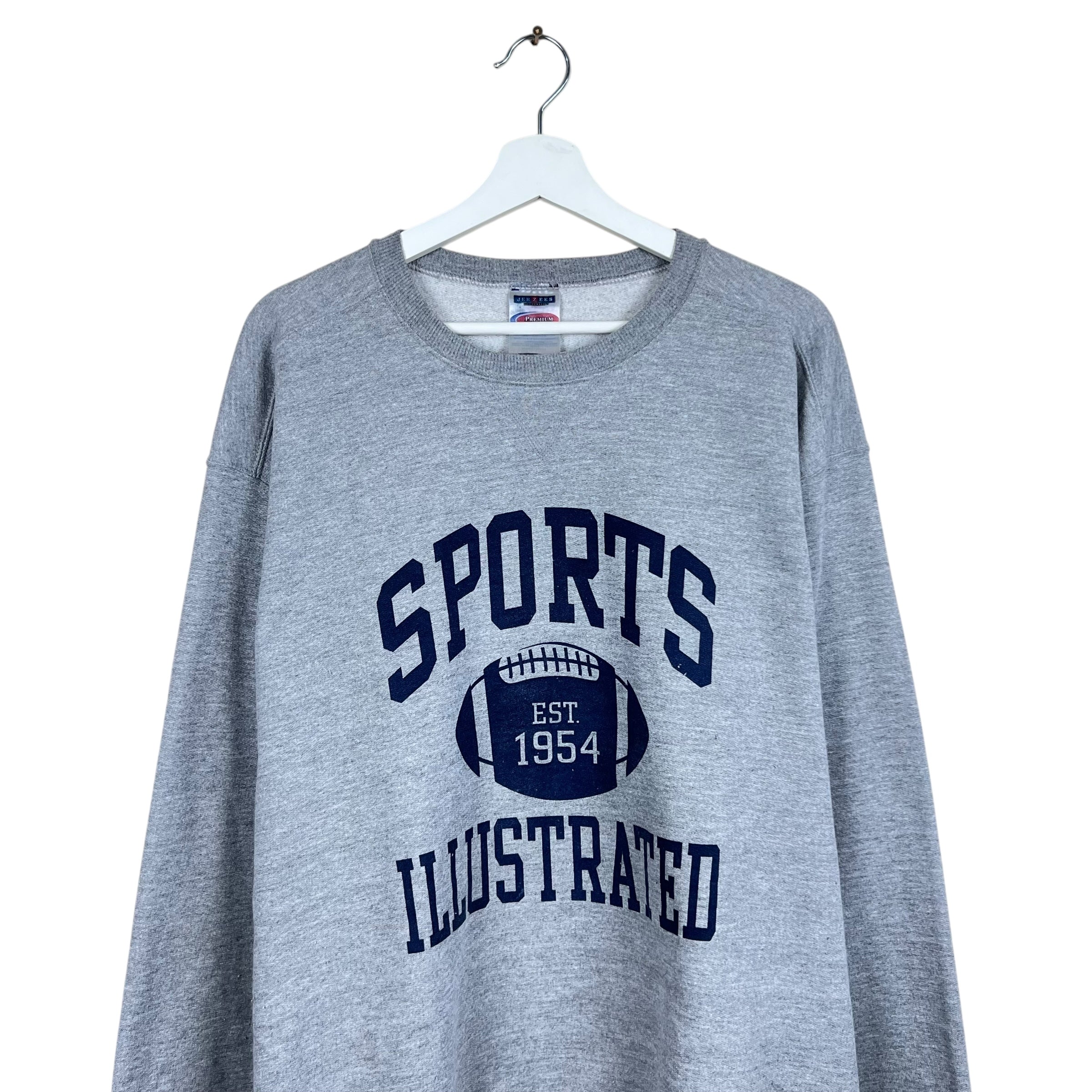 Vintage Sports Illustrated Arch Logo Crewneck Grey