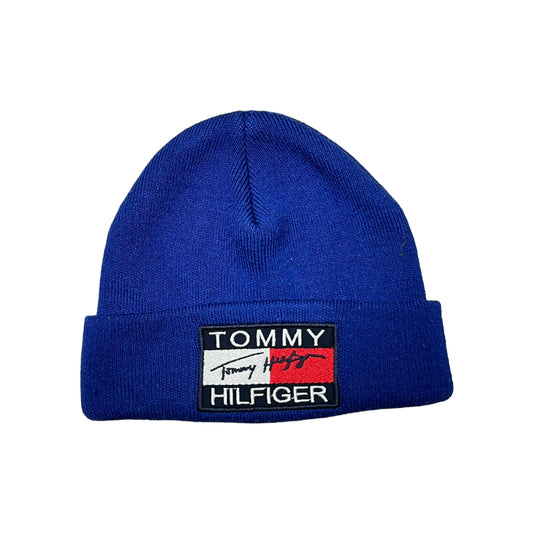 Vintage Tommy Hilfiger Embroidered Logo Toque Blue