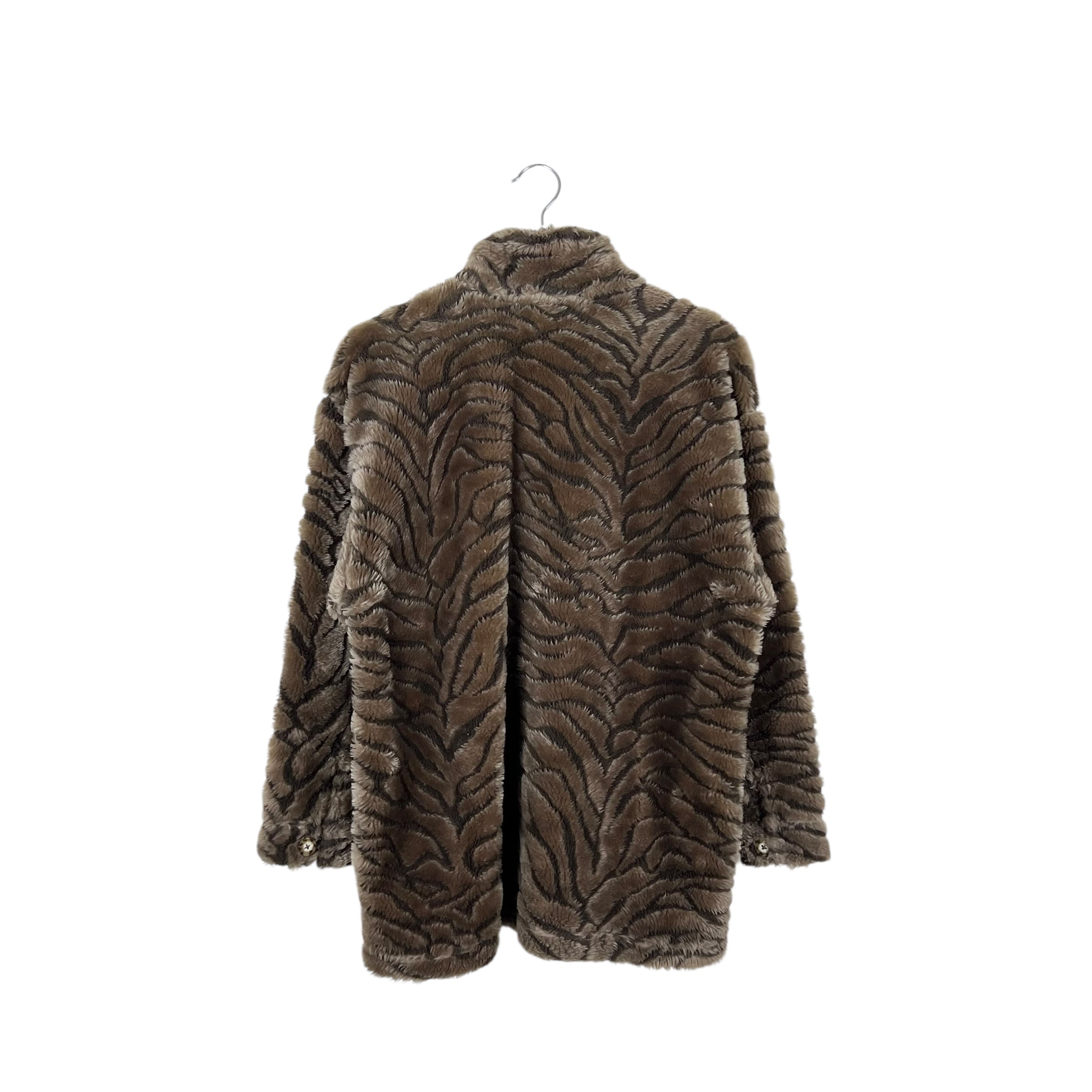 Vintage Seg’ments Women’s Animal Print Fur Coat