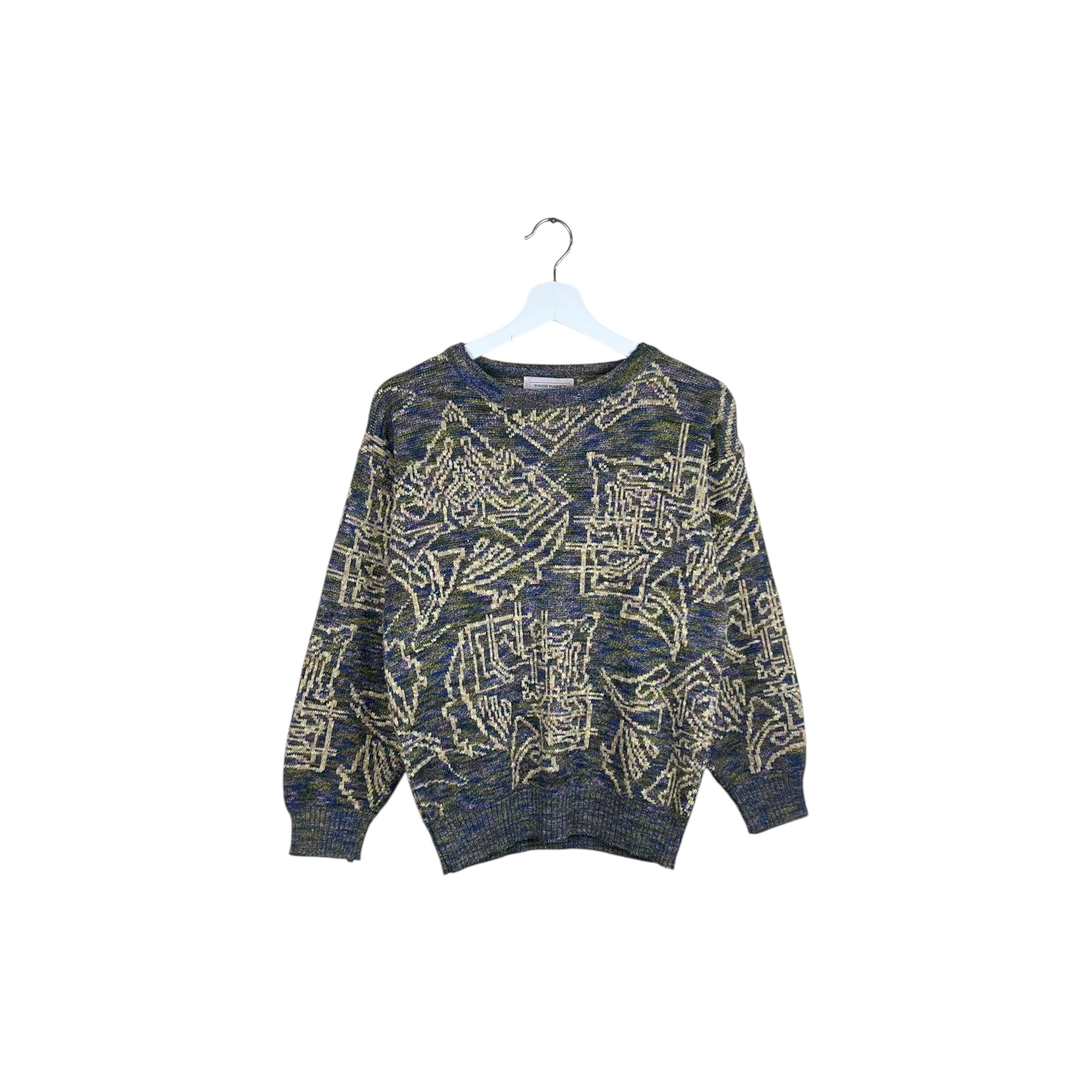 Vintage Wood Ward’s Collection Women’s Multi Design Knit Grey/Yellow