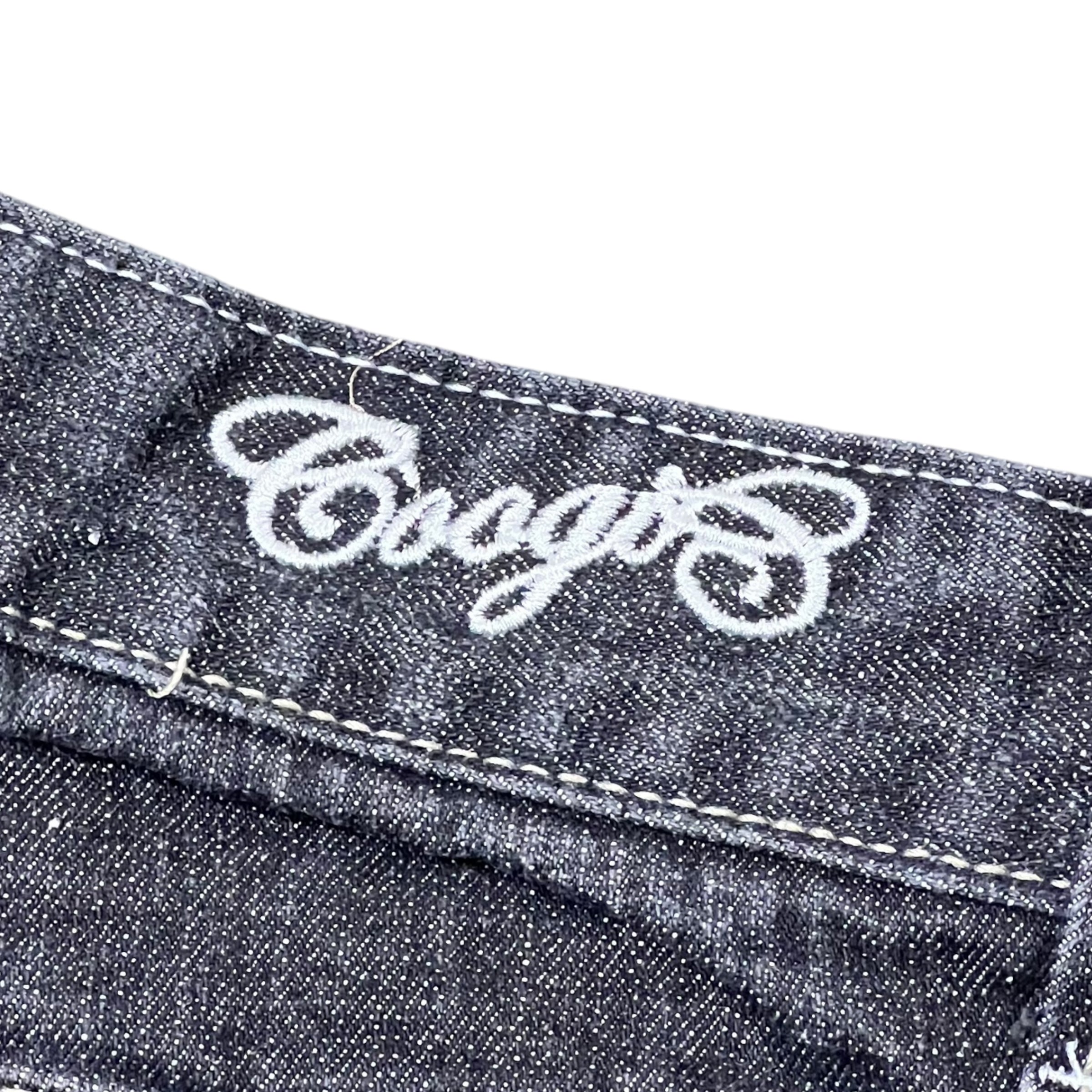 Vintage Coogi Payjoy Pattern Denim Shorts Black