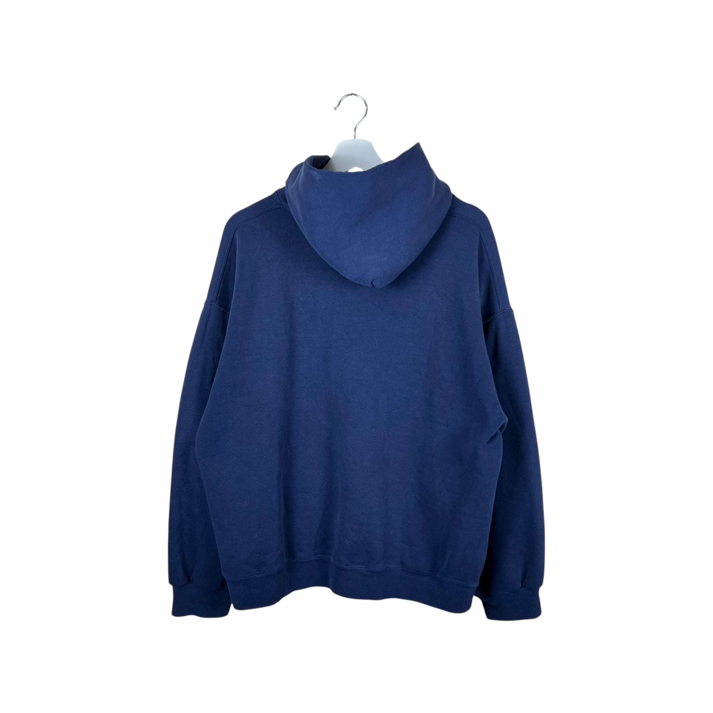 Vintage Russell Athletic Blank Hoodie Navy