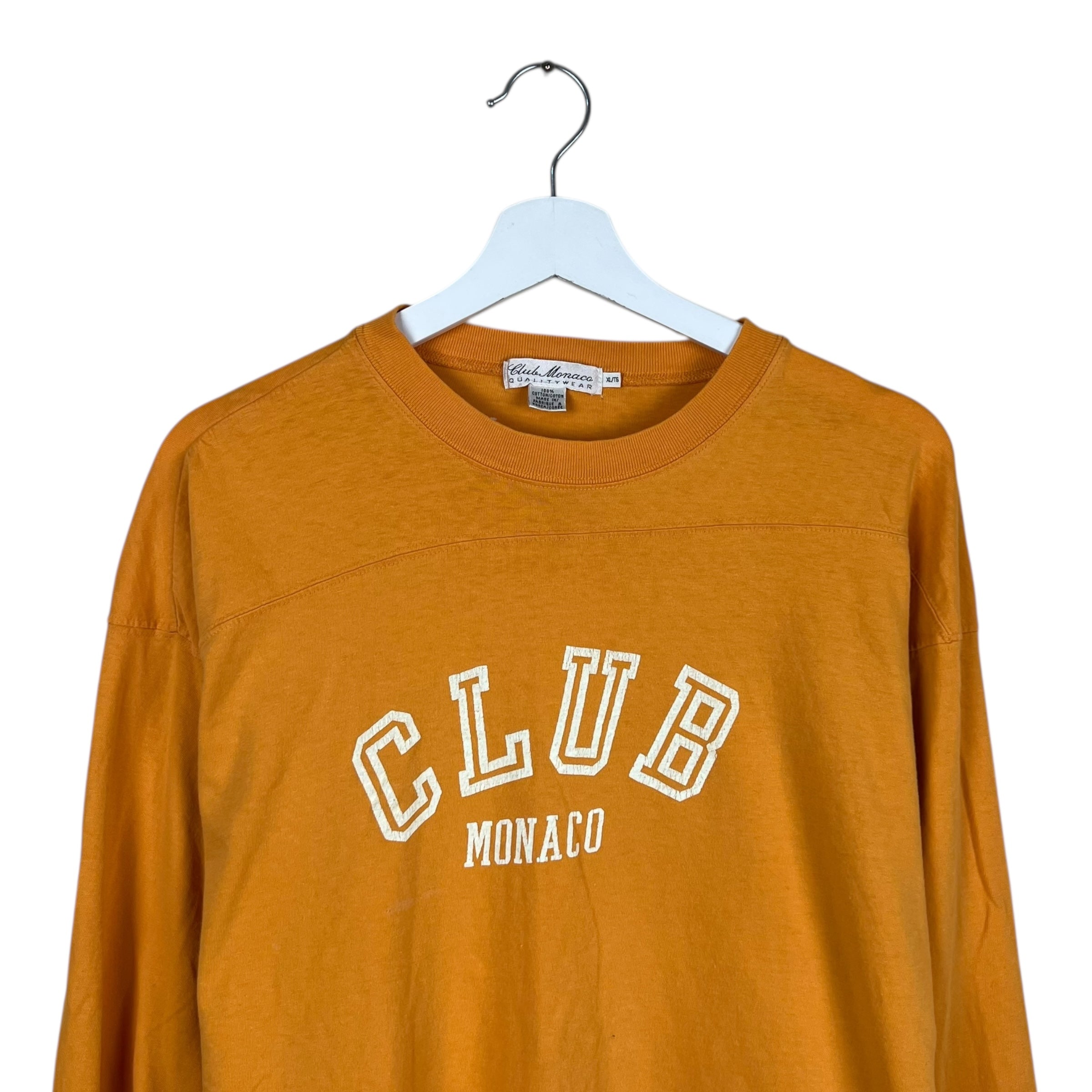Vintage Club Monaco Arch Logo Longsleeve Orange