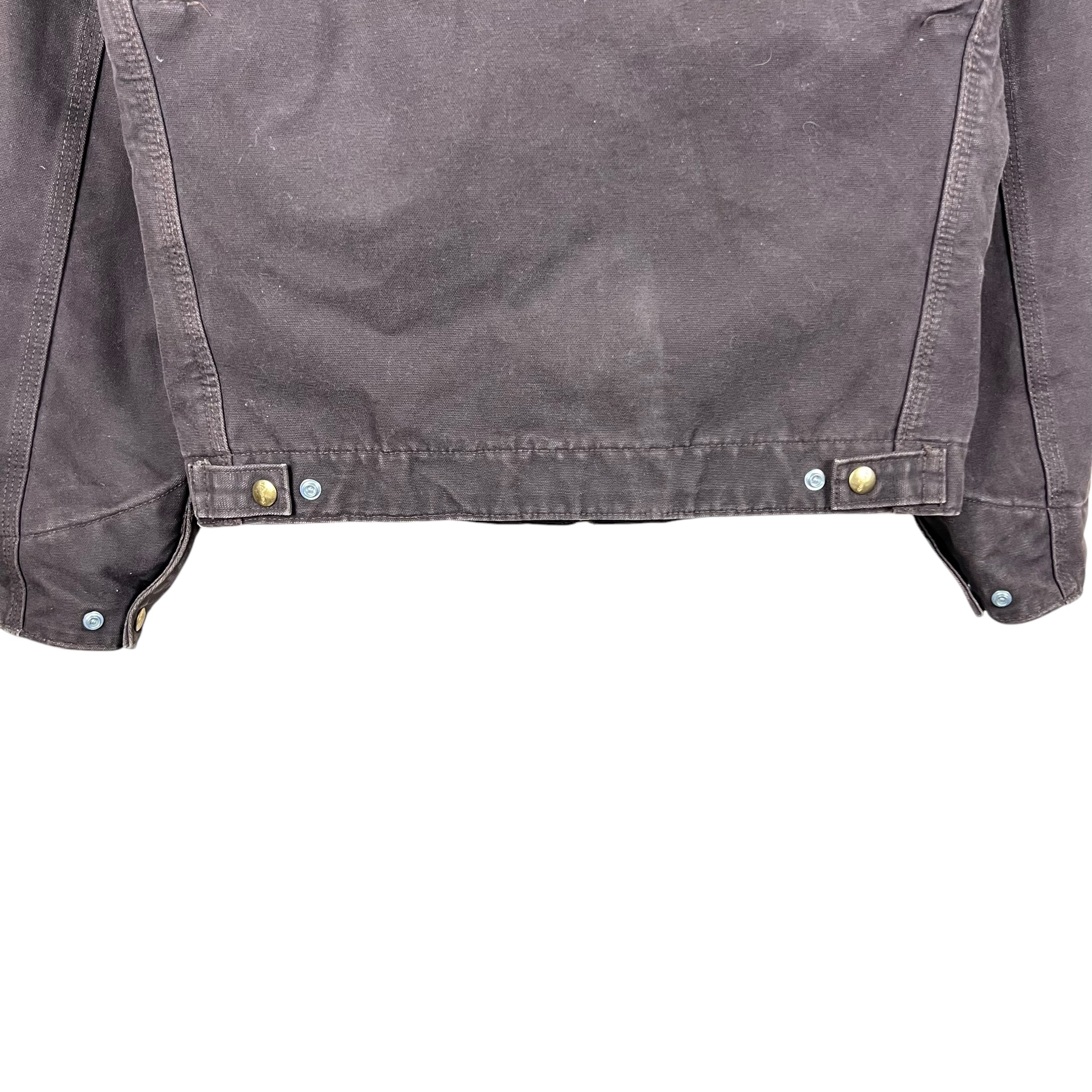 Vintage Carhartt Blanket Lined Detroit Jacket Chocolate Brown