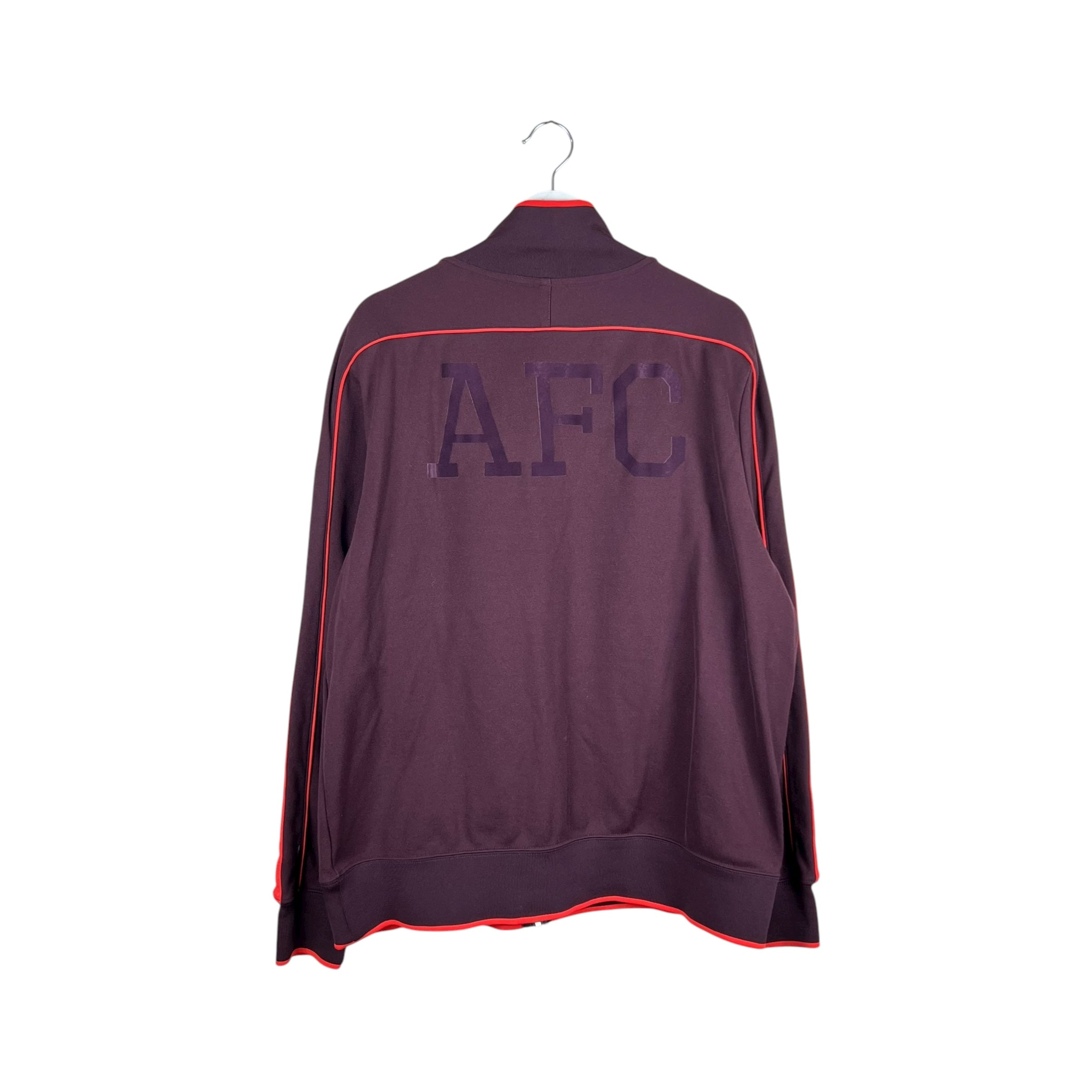 Vintage Y2K Nike Arsenal Warm Up Track Jacket Burgundy