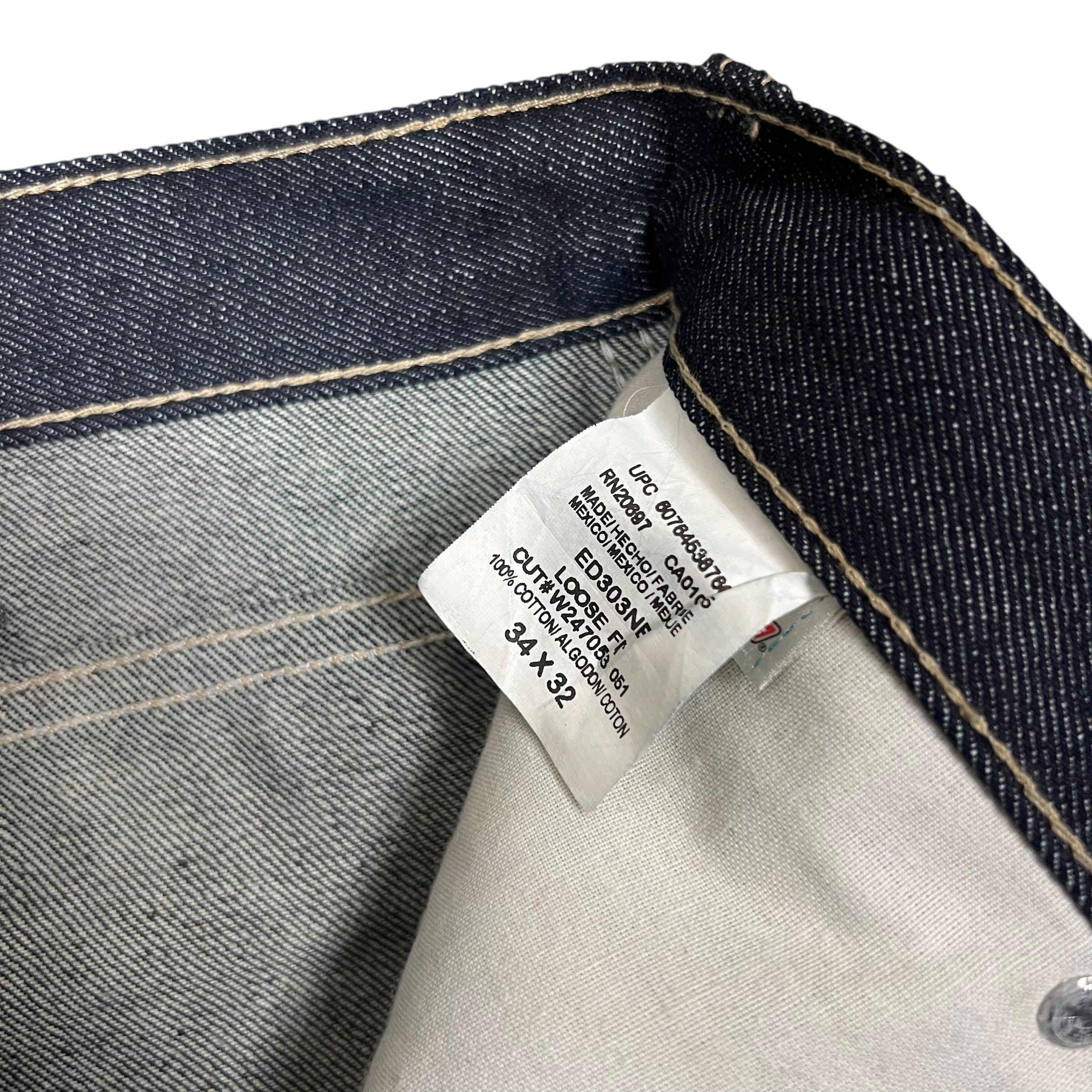 Vintage Dickies Loose Fit Heavyweight Denim Dark Indigo