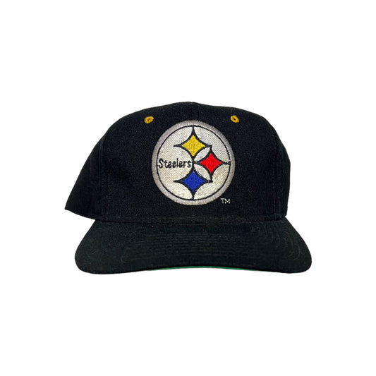 Vintage Starter Pittsburgh Steelers Logo Fitted Hat Black