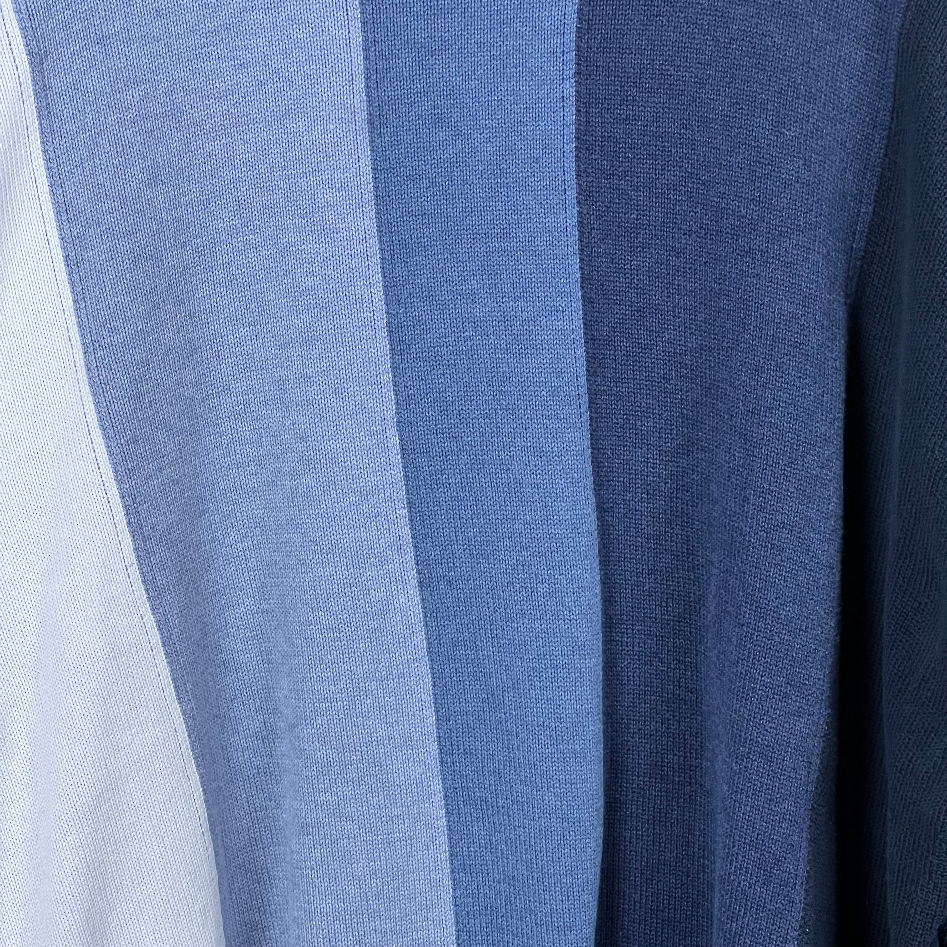 Vintage Tosani 3D Knit Shades of Blue Knit